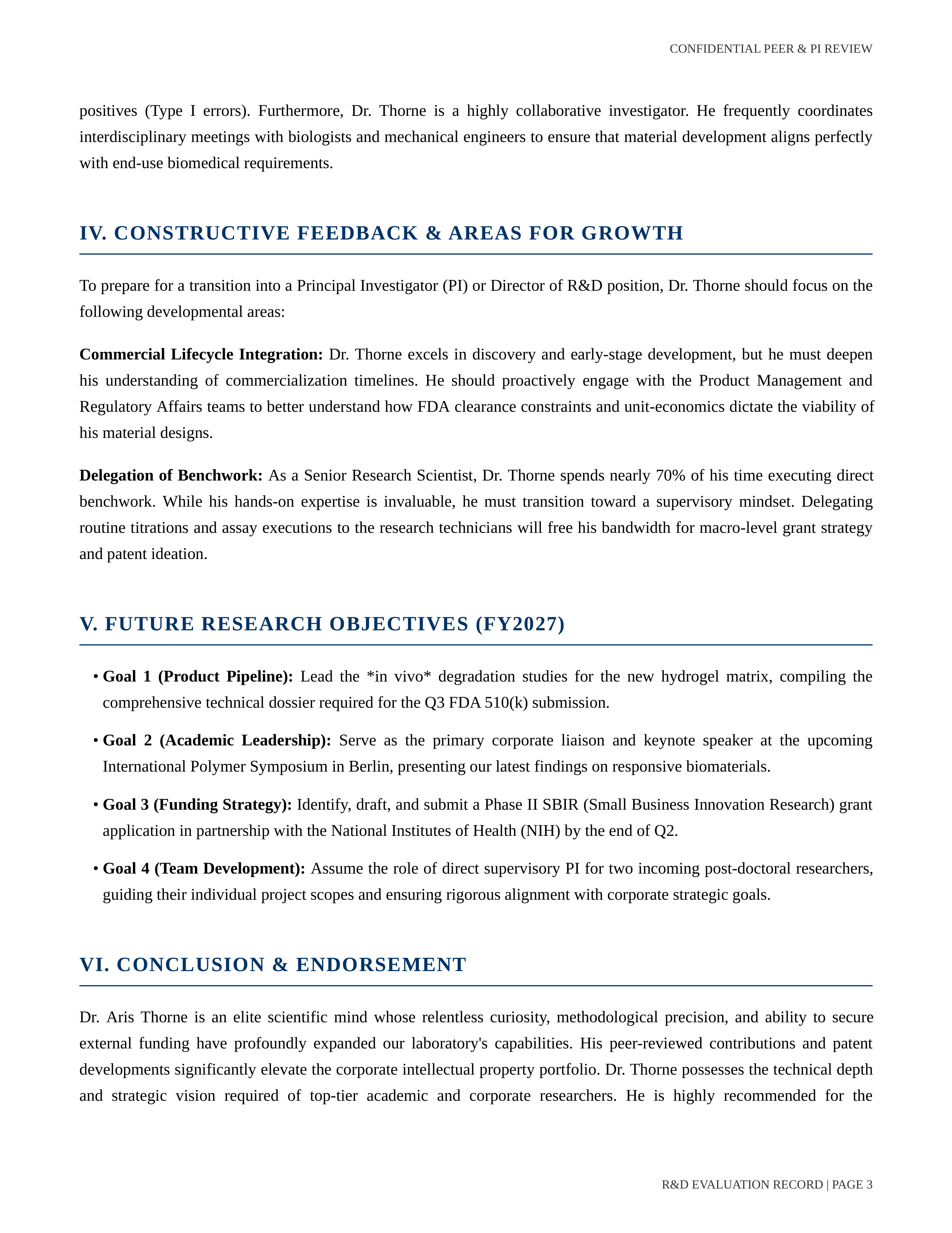 Research Scientist Performance Review — page 3