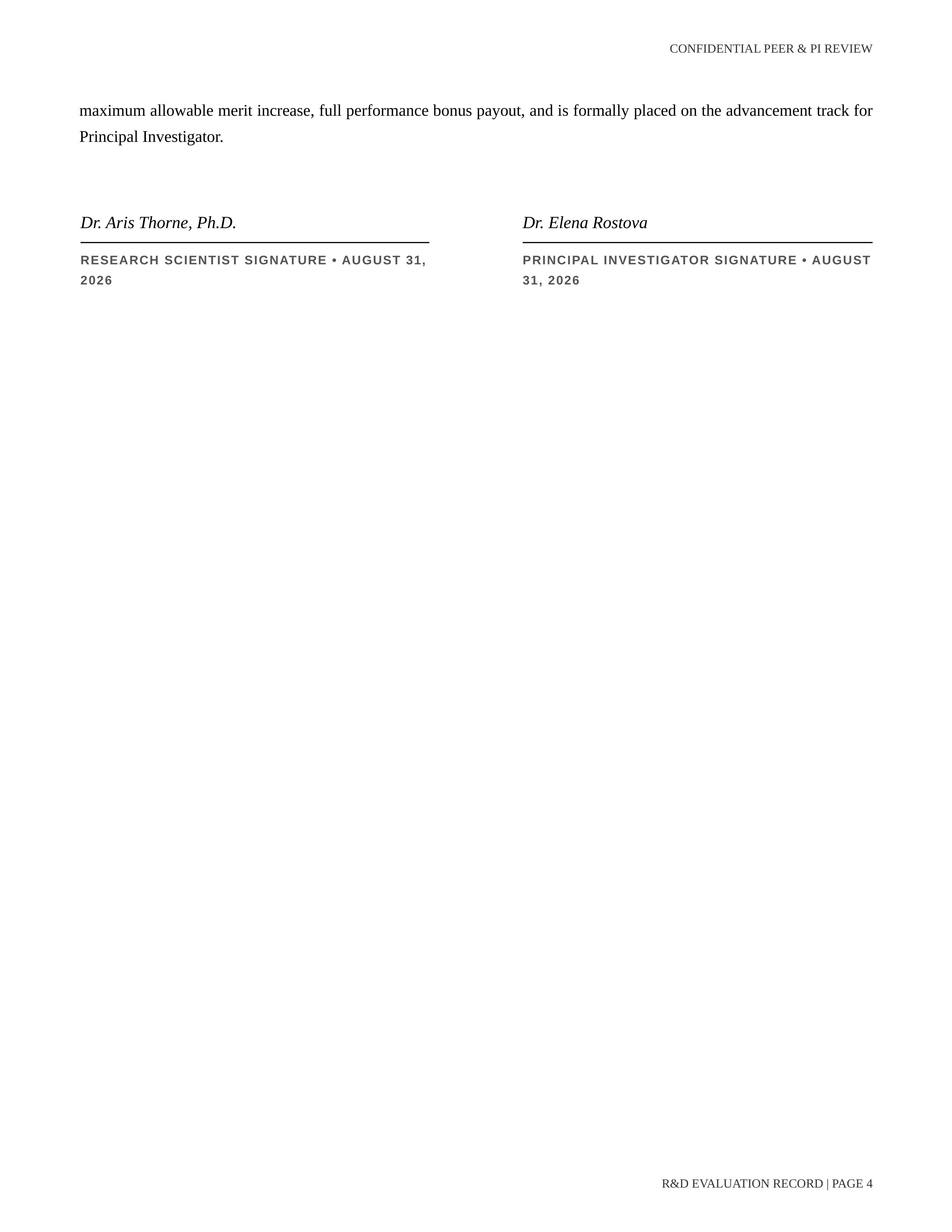 Research Scientist Performance Review — page 4