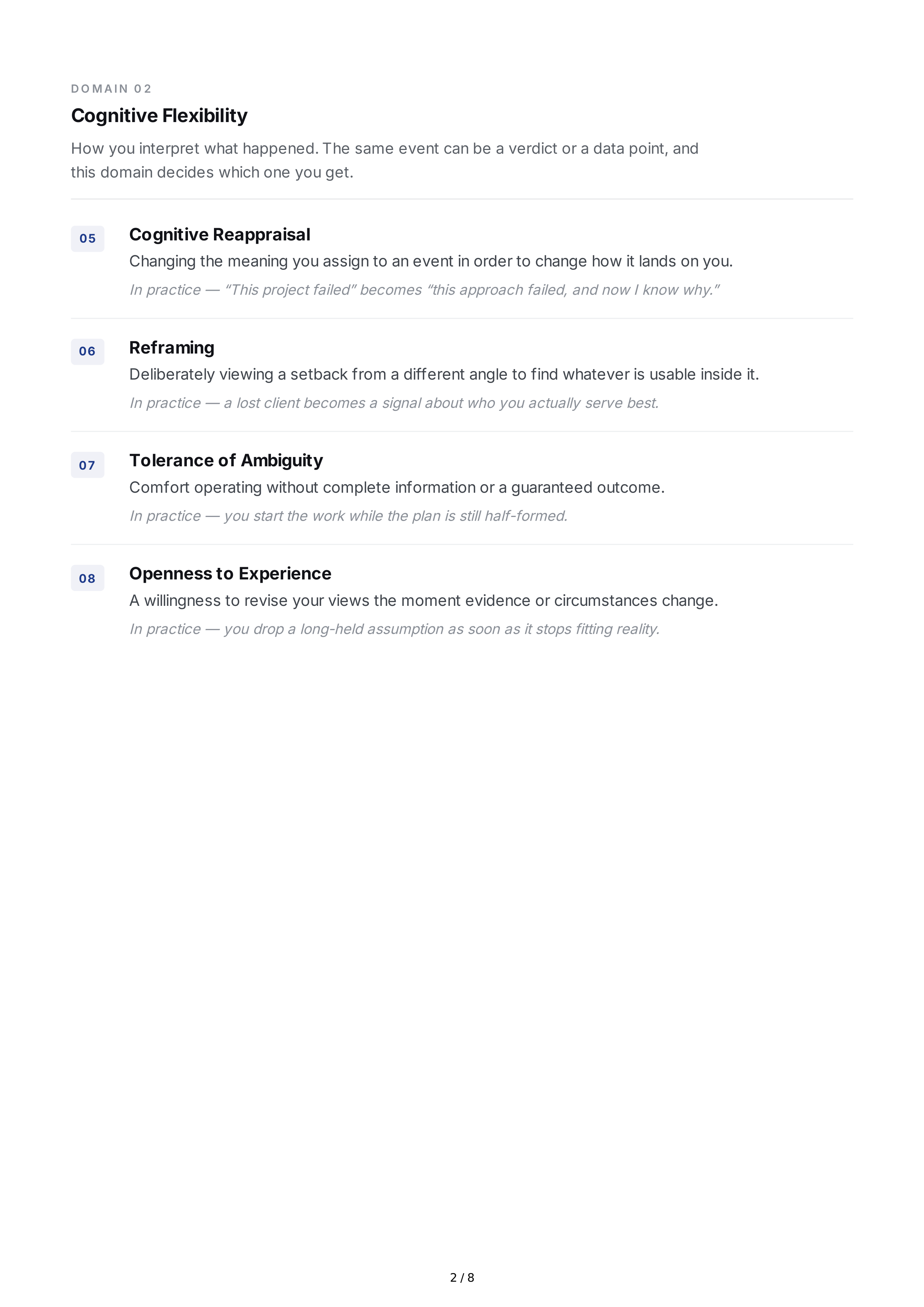 Resilience Personality Traits — page 2