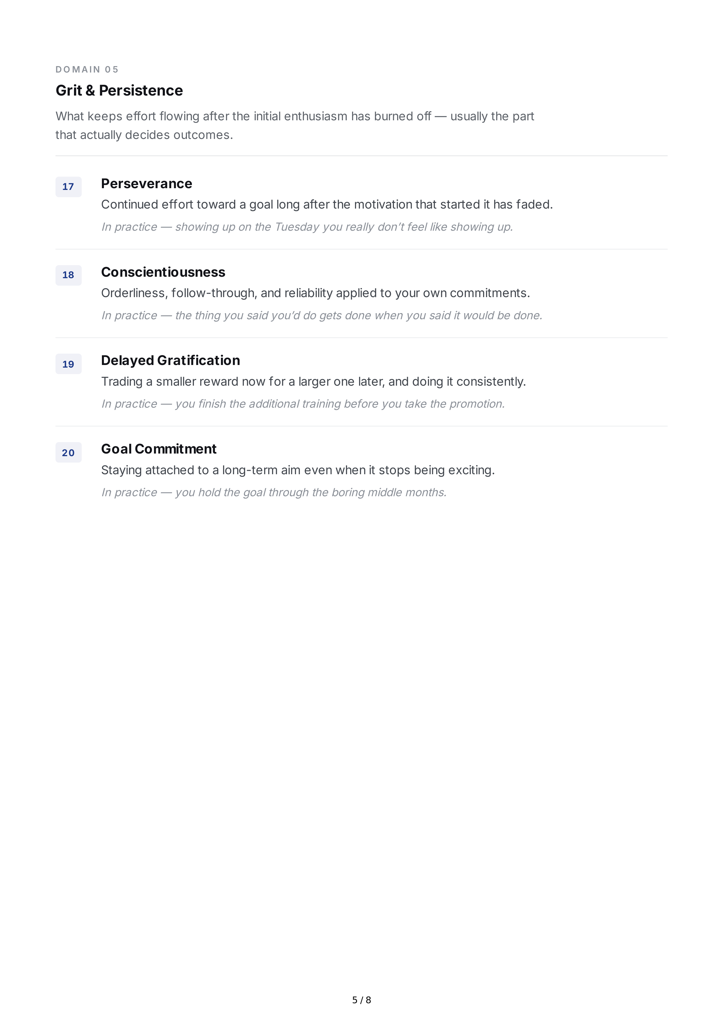 Resilience Personality Traits — page 5