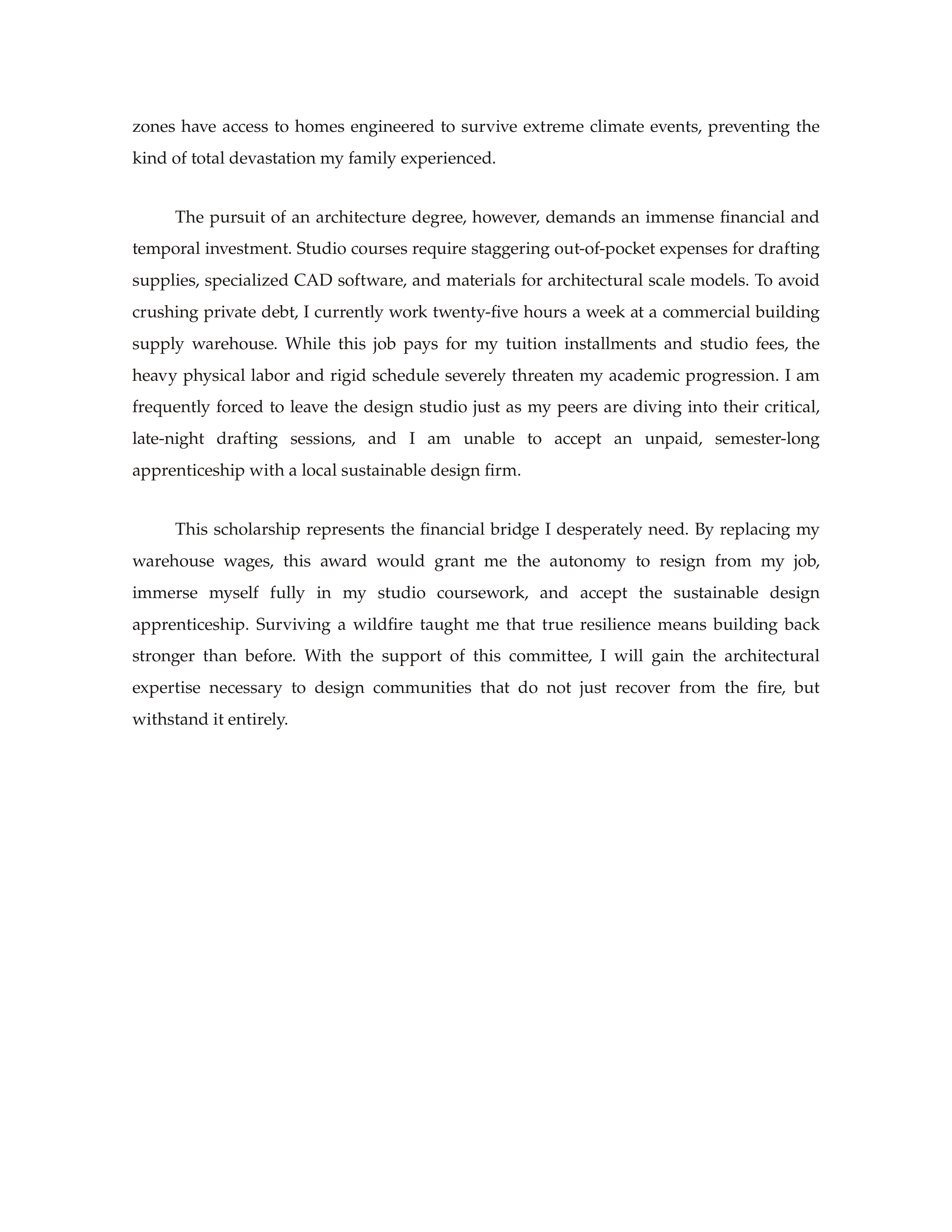 Resilience Scholarship Essay — page 2