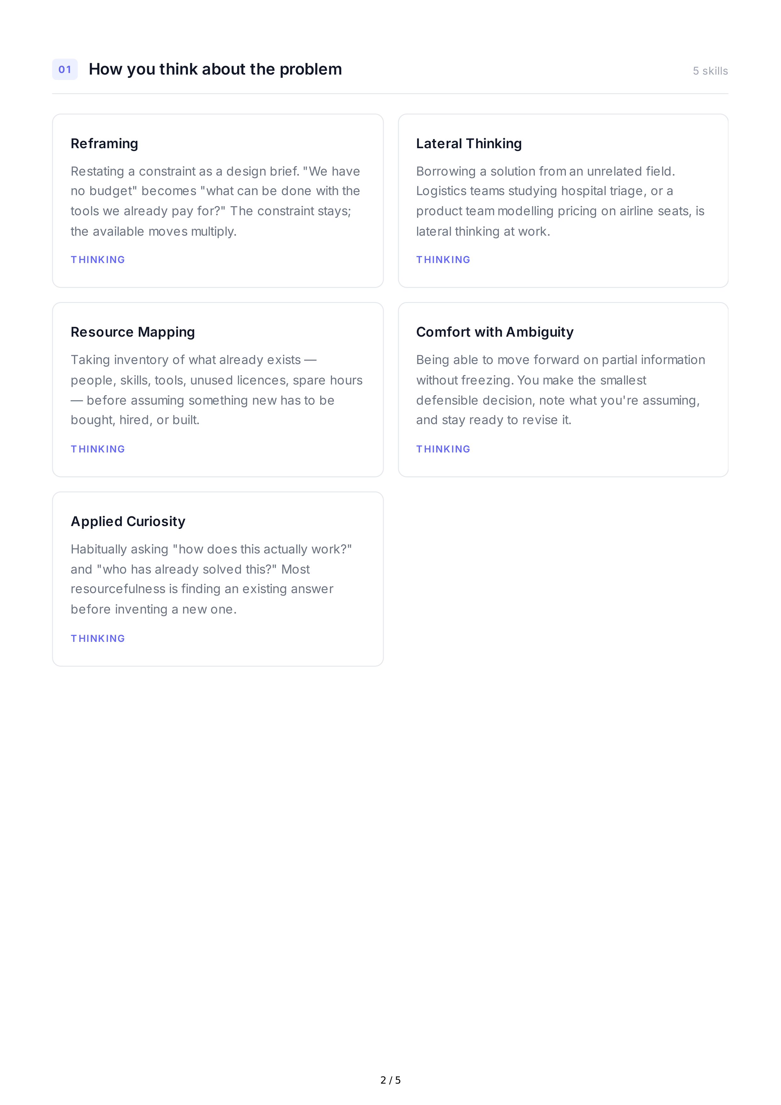 Resourcefulness Soft Skills — page 2