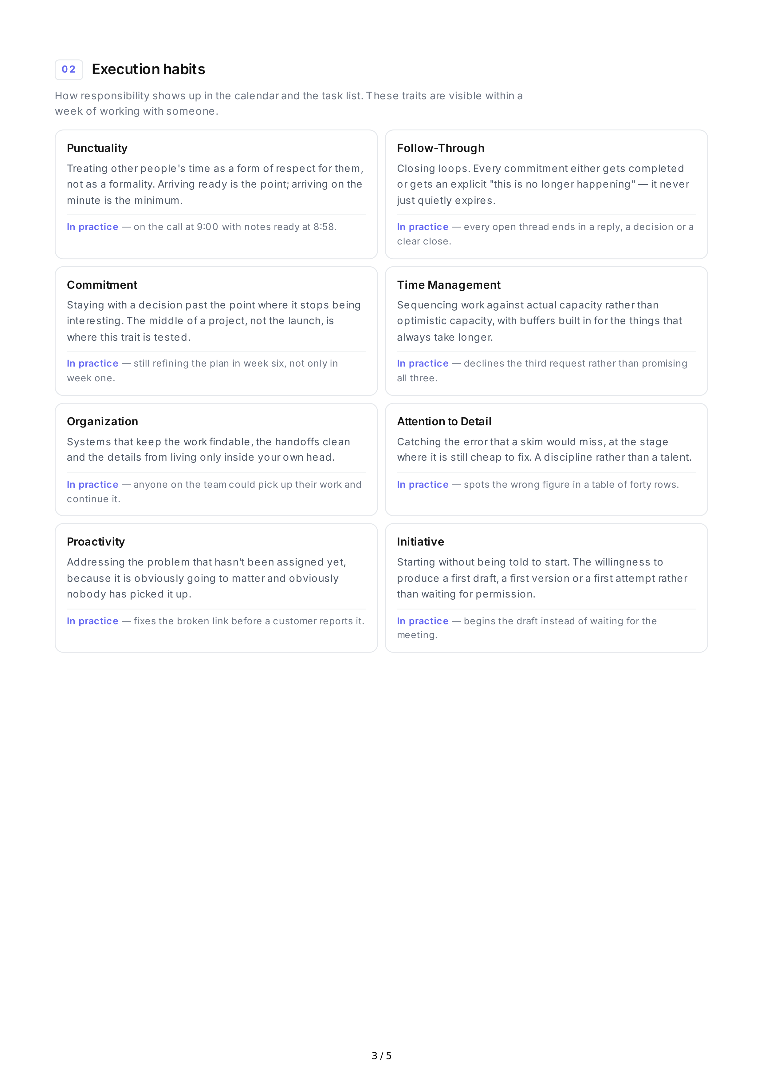 Responsibility Personality Traits — page 3