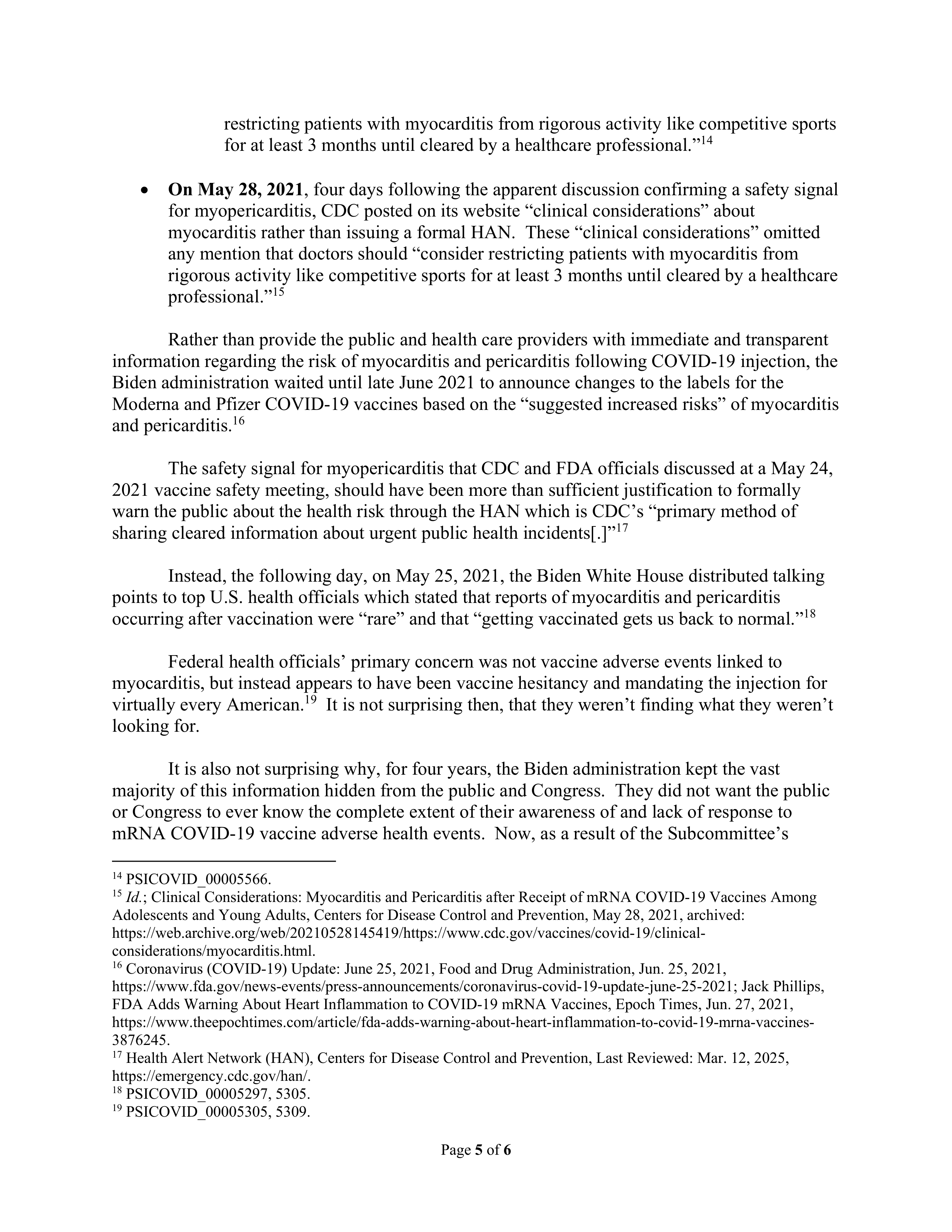 Ron Johnson Opening Statement — page 5