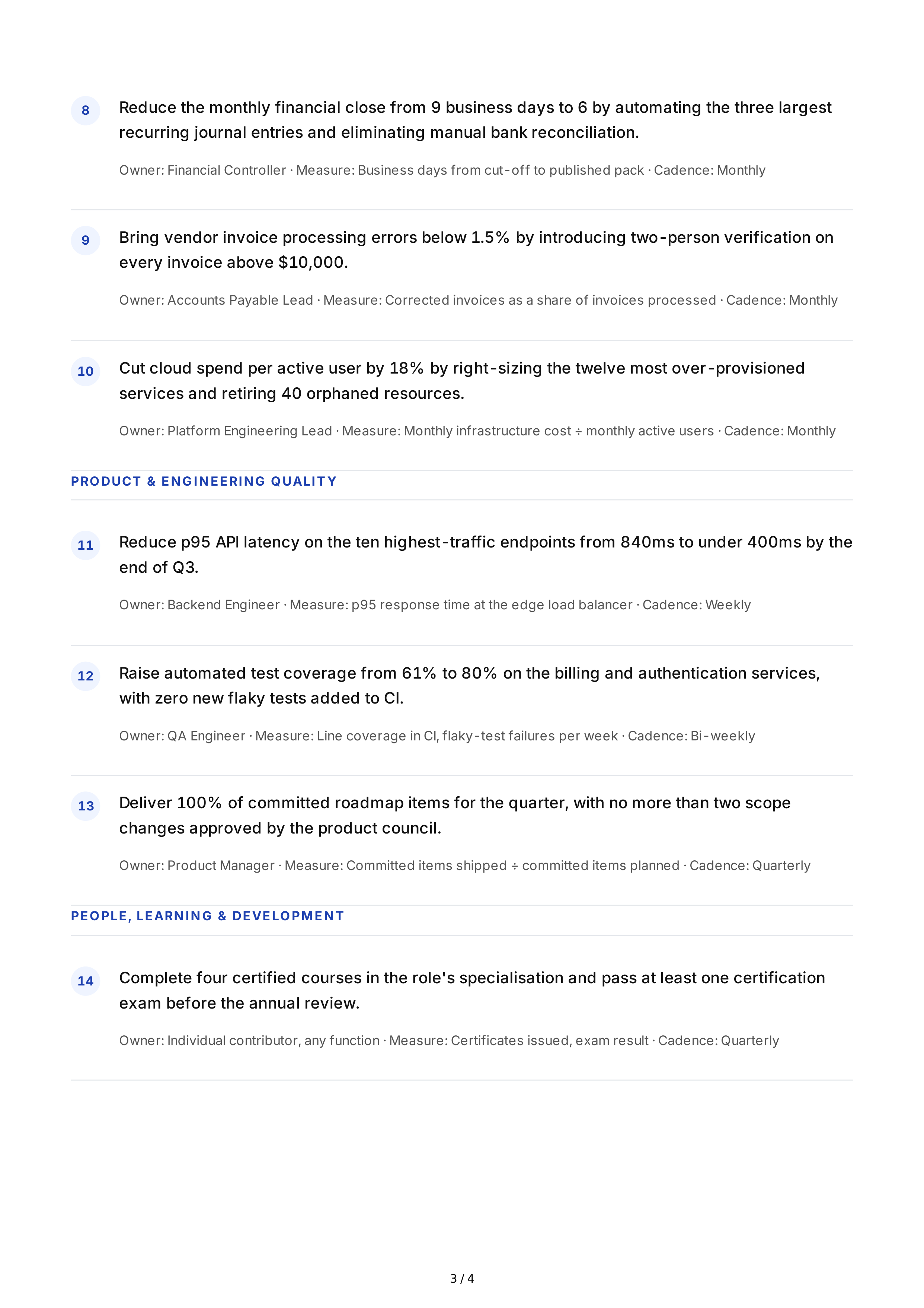 SMART Goals for Employees — page 3