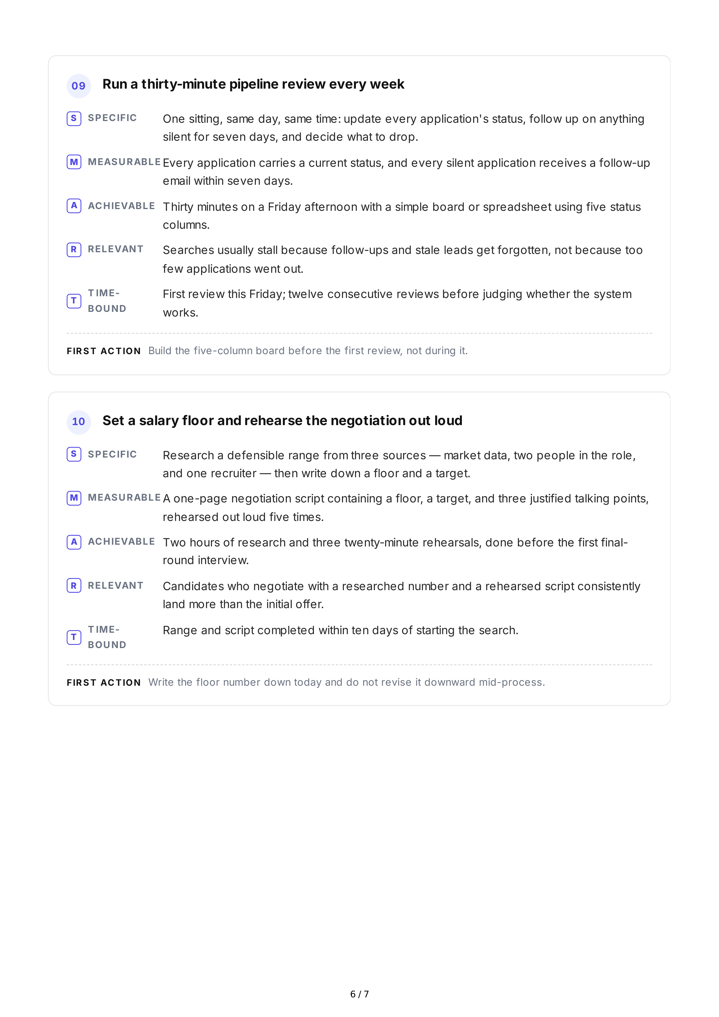 SMART Goals for Job Seekers — page 6