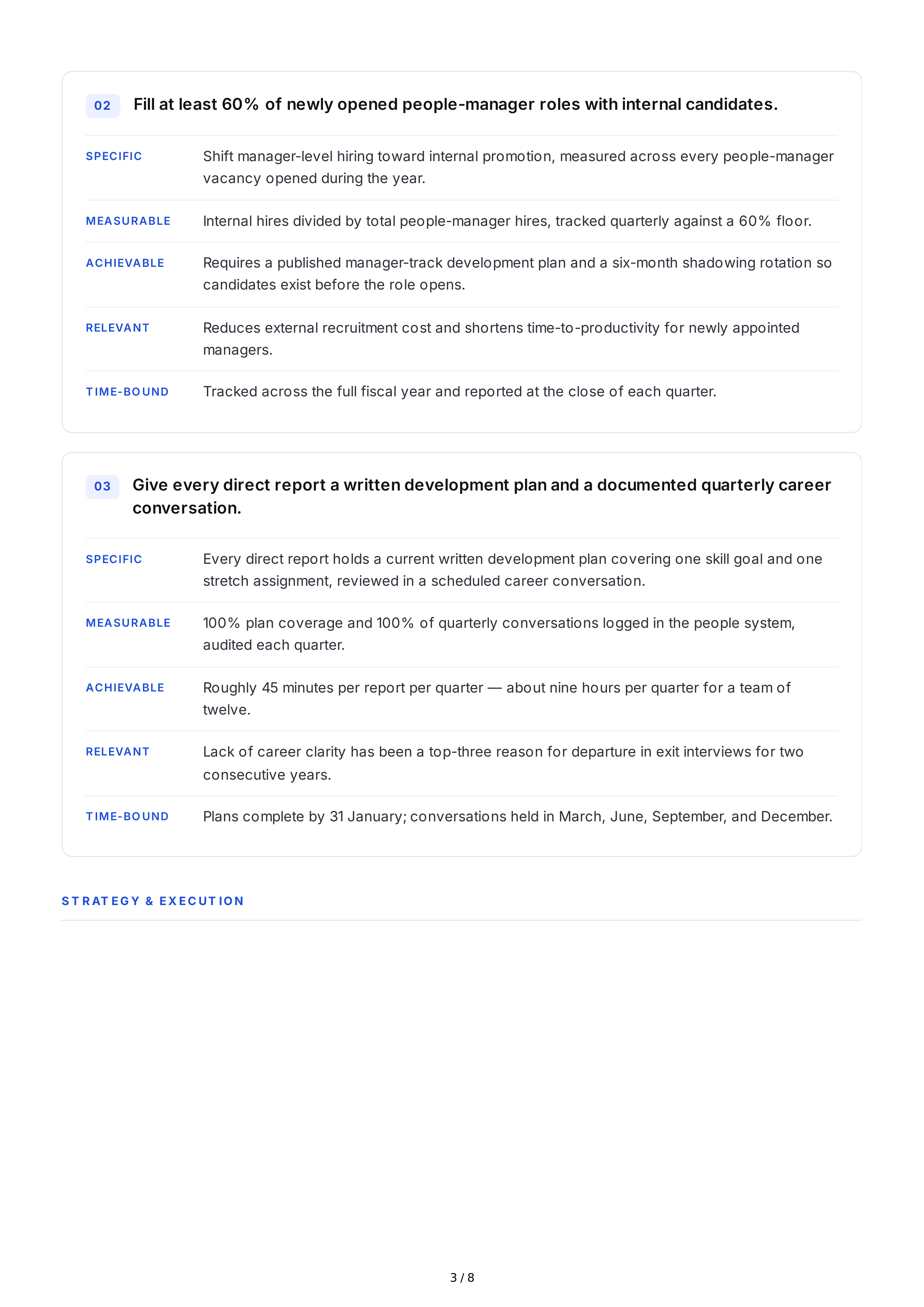 SMART Goals for Leaders — page 3