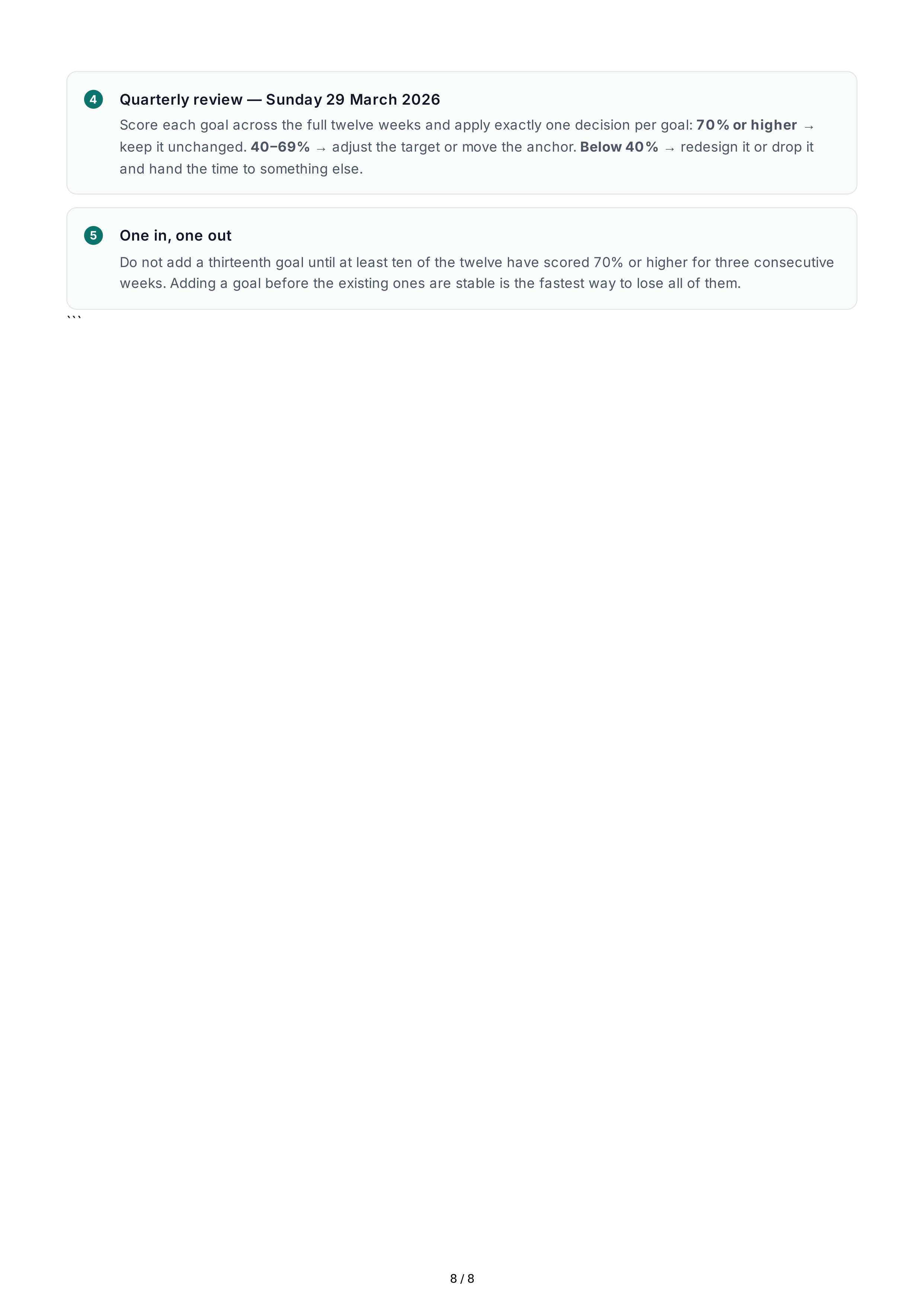 SMART Habit-Building Goals — page 8