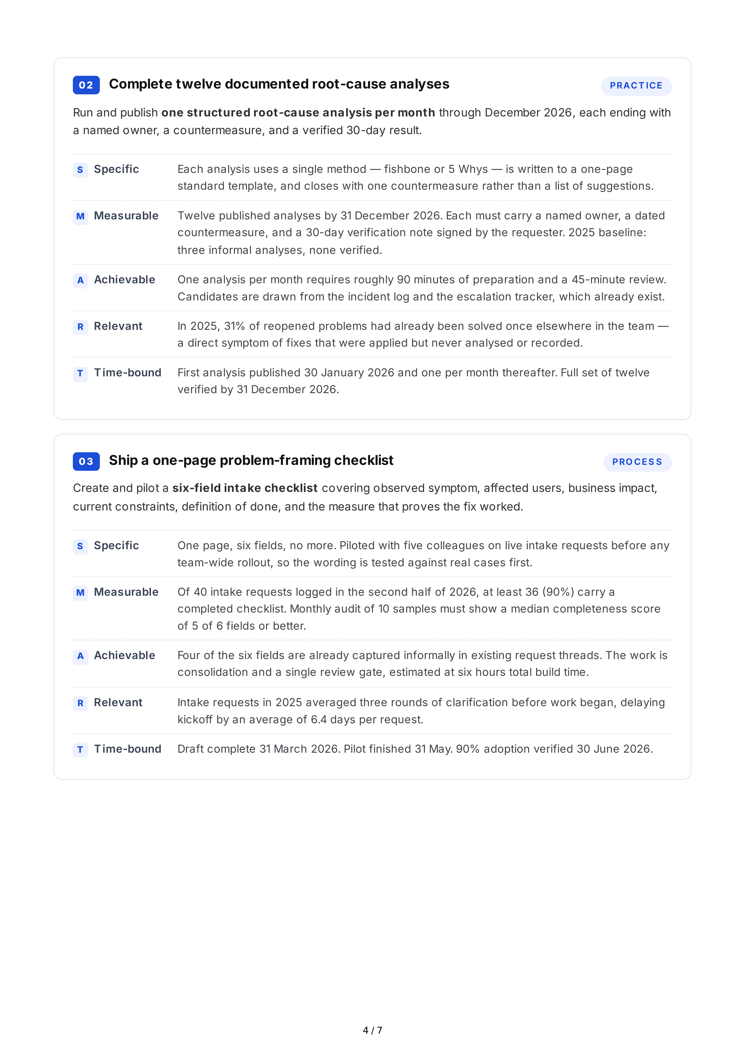 SMART Problem-Solving Goals — page 4