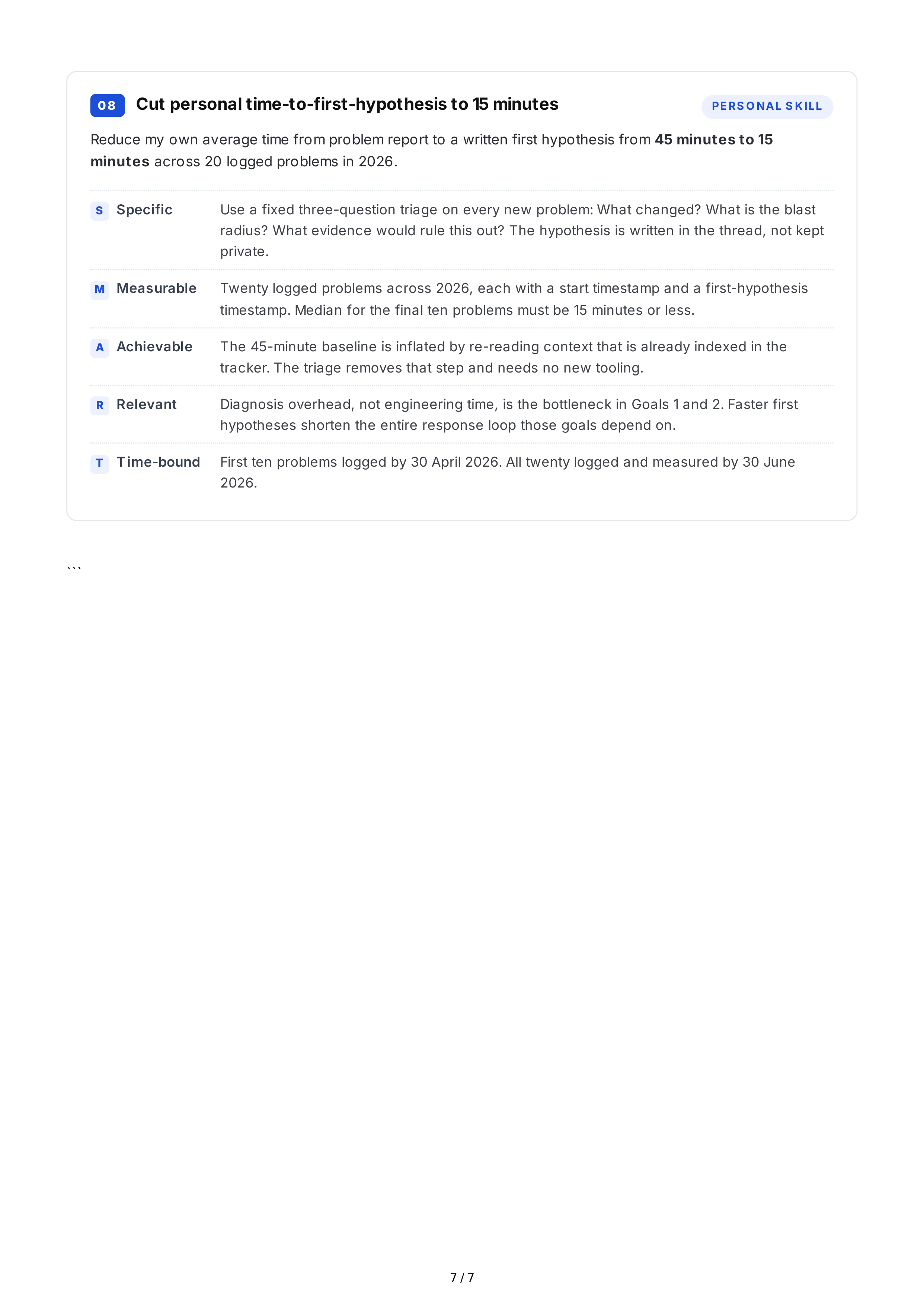 SMART Problem-Solving Goals — page 7