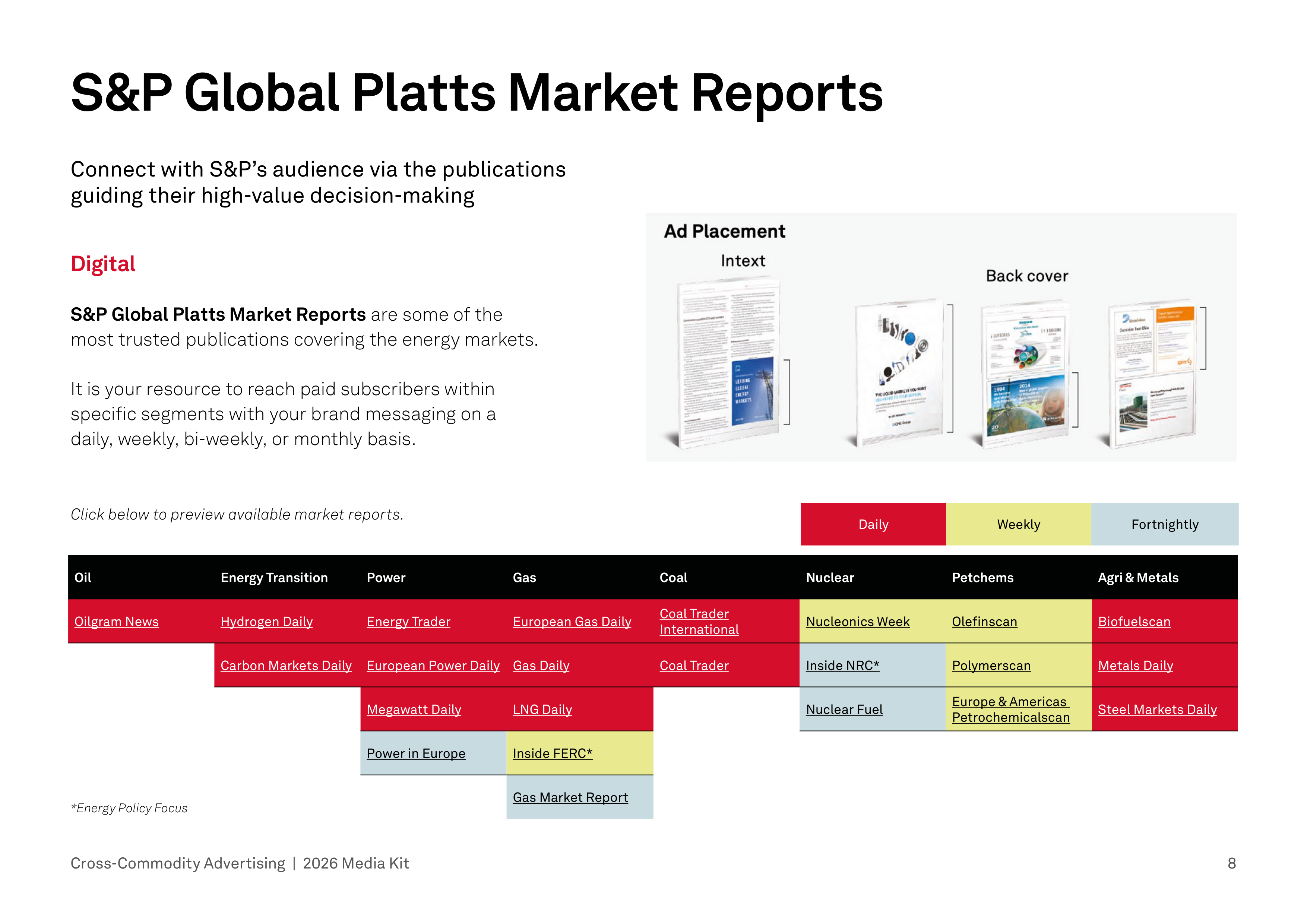 S&P Global Energy Media Kit — page 8