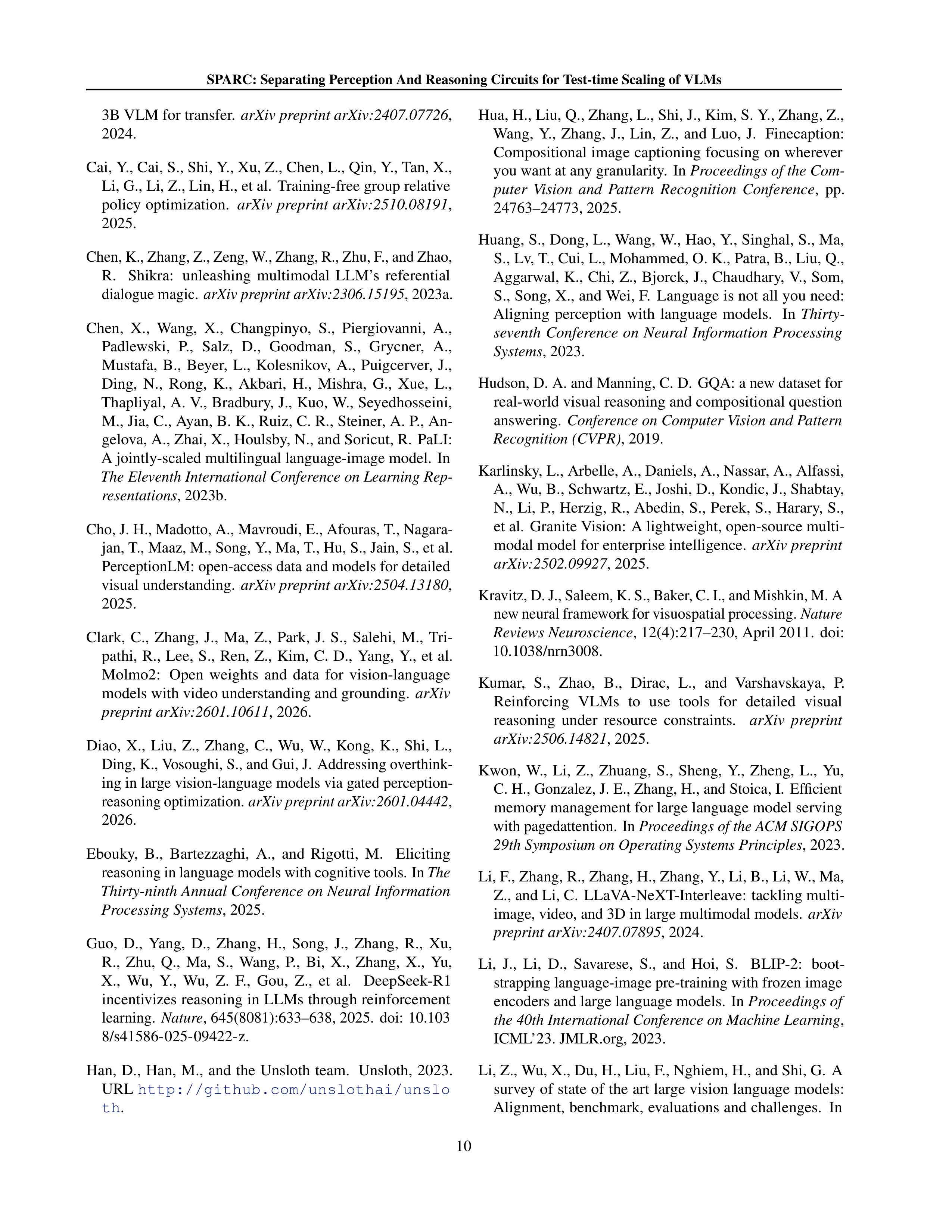 SPARC Vision-Language Model Research Paper by IBM — page 10