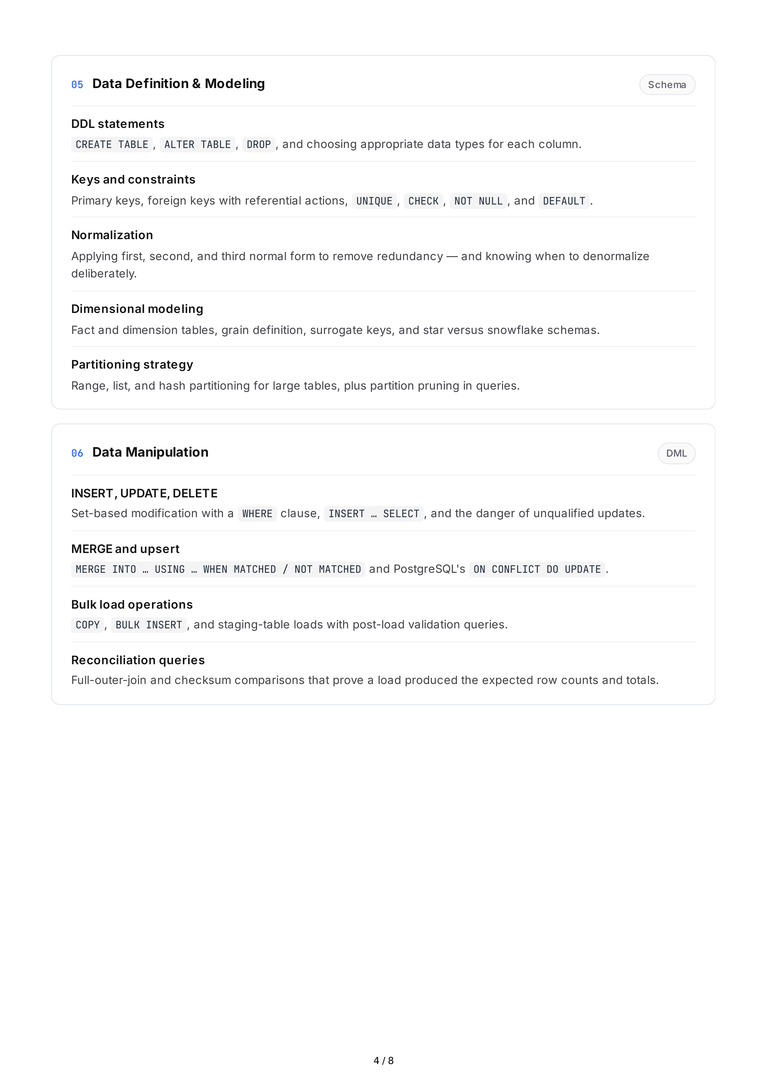 SQL Hard Skills — page 4