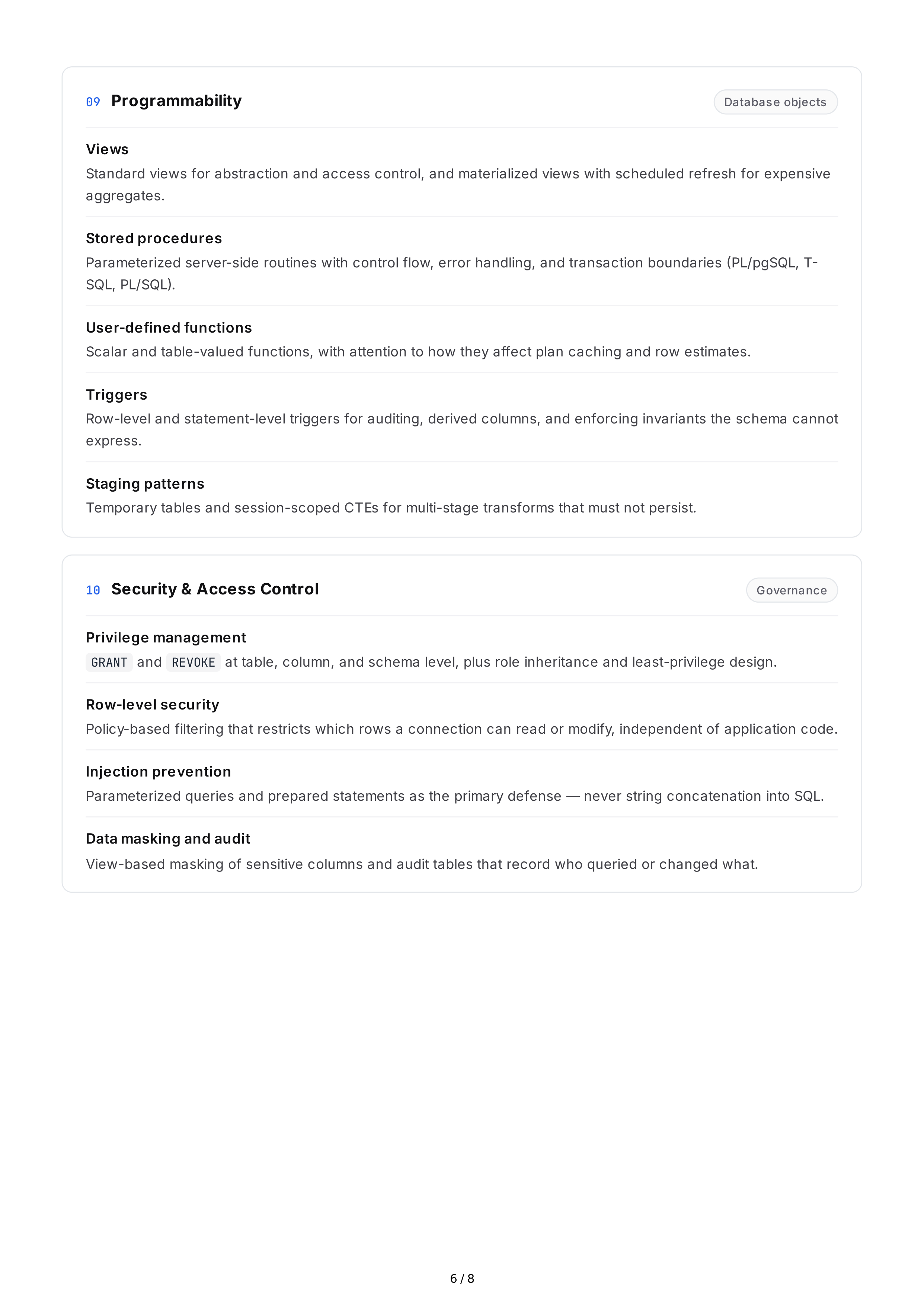 SQL Hard Skills — page 6