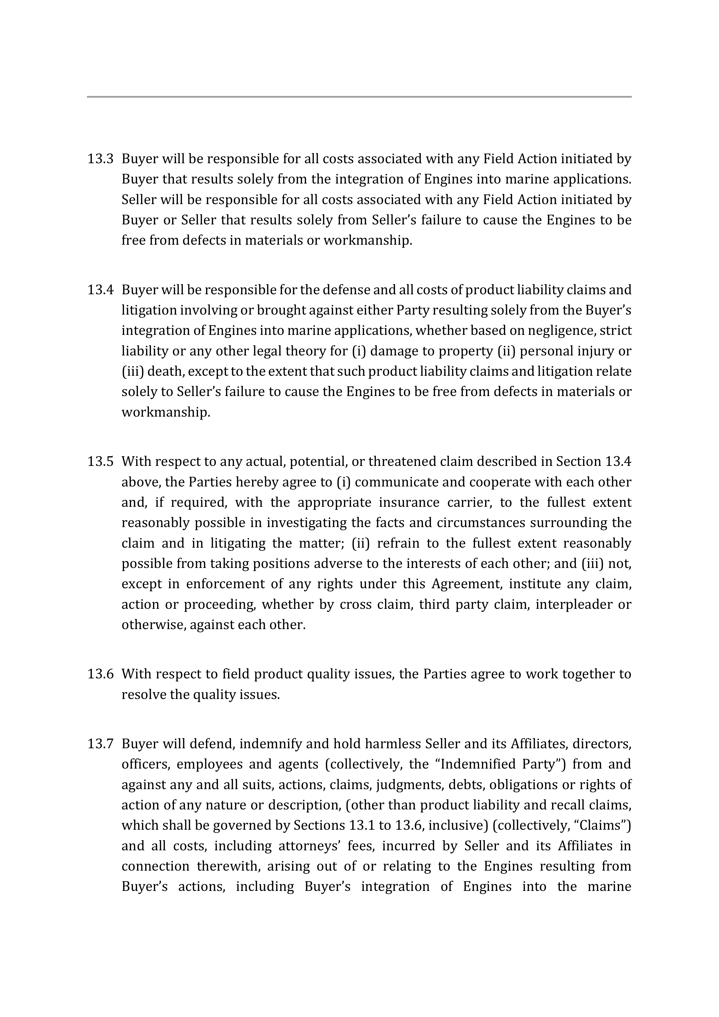 SUPPLY AGREEMENT between Malibu Boats, LLC and General Motors LLC — page 15