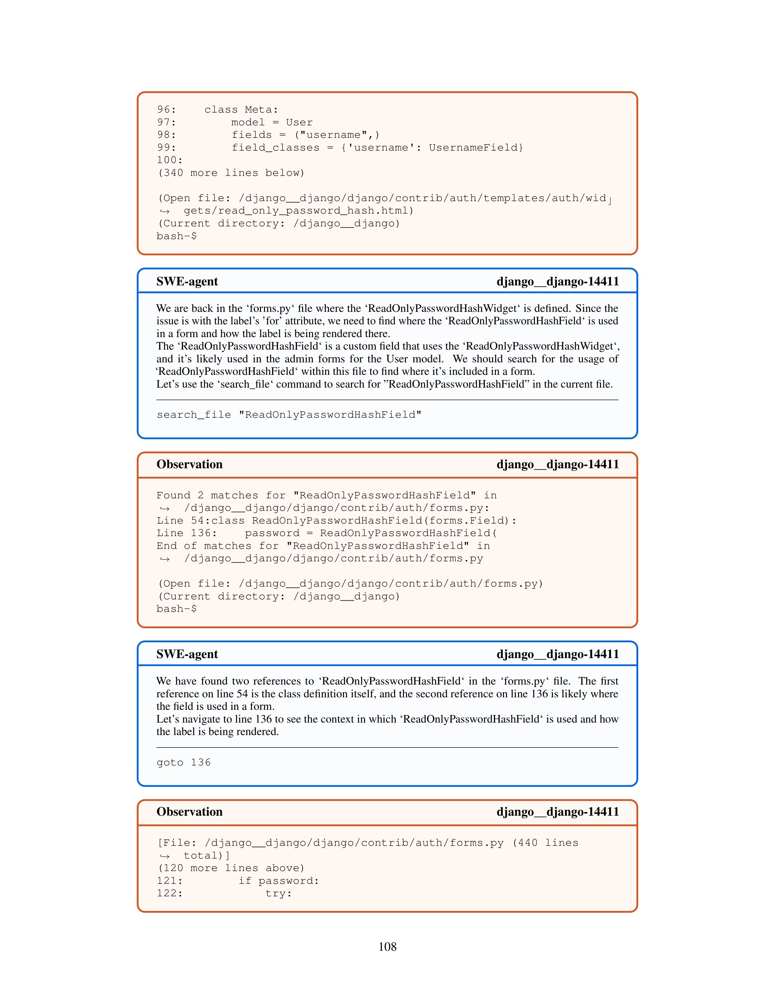 SWE-Agent AI Agent for Software Engineering Automation — page 108