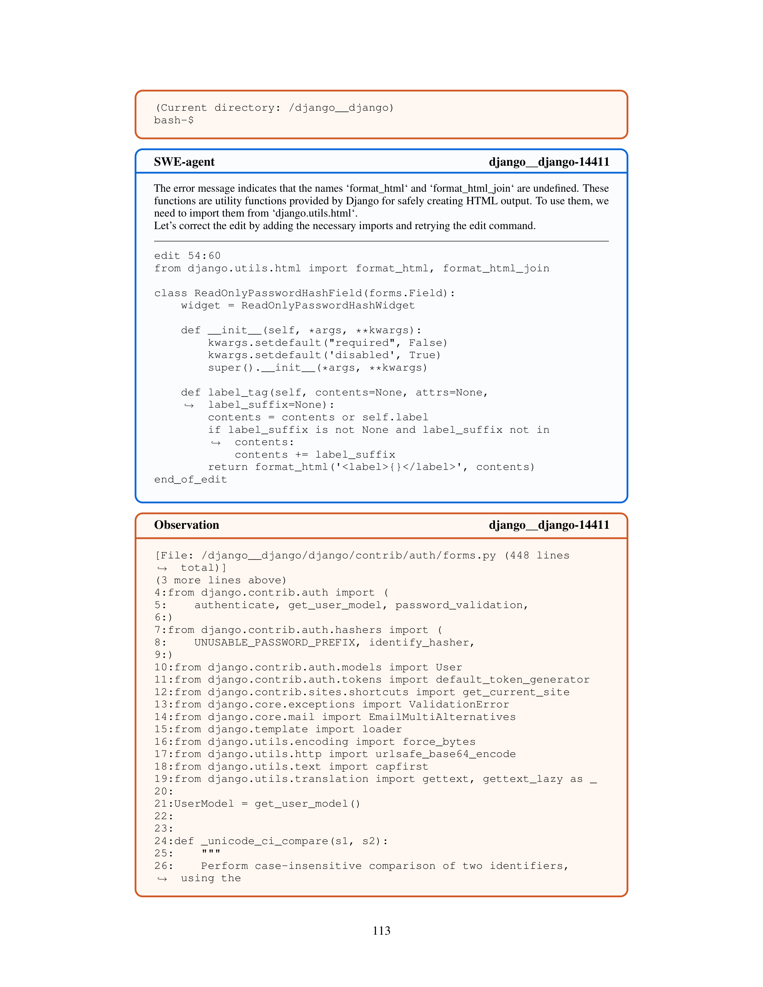 SWE-Agent AI Agent for Software Engineering Automation — page 113
