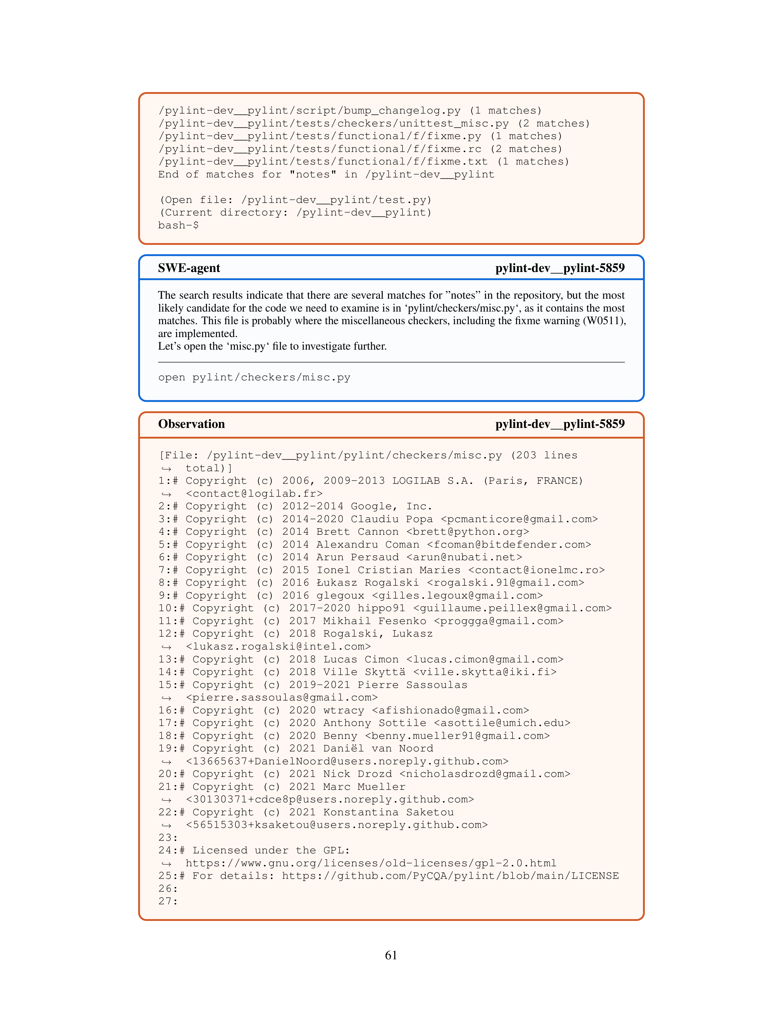 SWE-Agent AI Agent for Software Engineering Automation — page 61