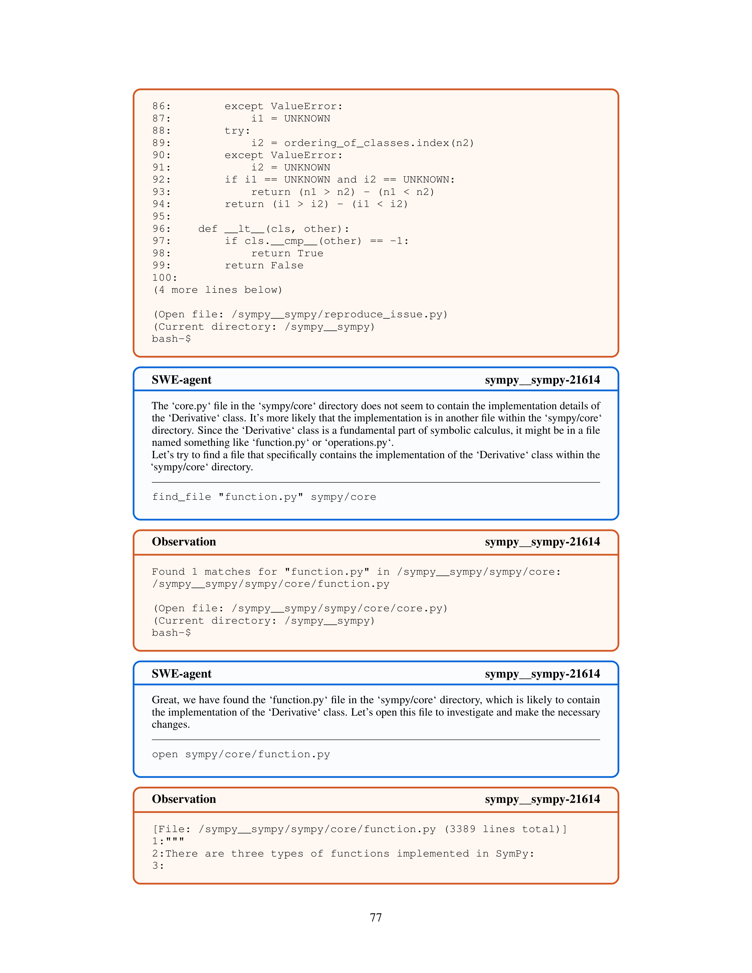 SWE-Agent AI Agent for Software Engineering Automation — page 77
