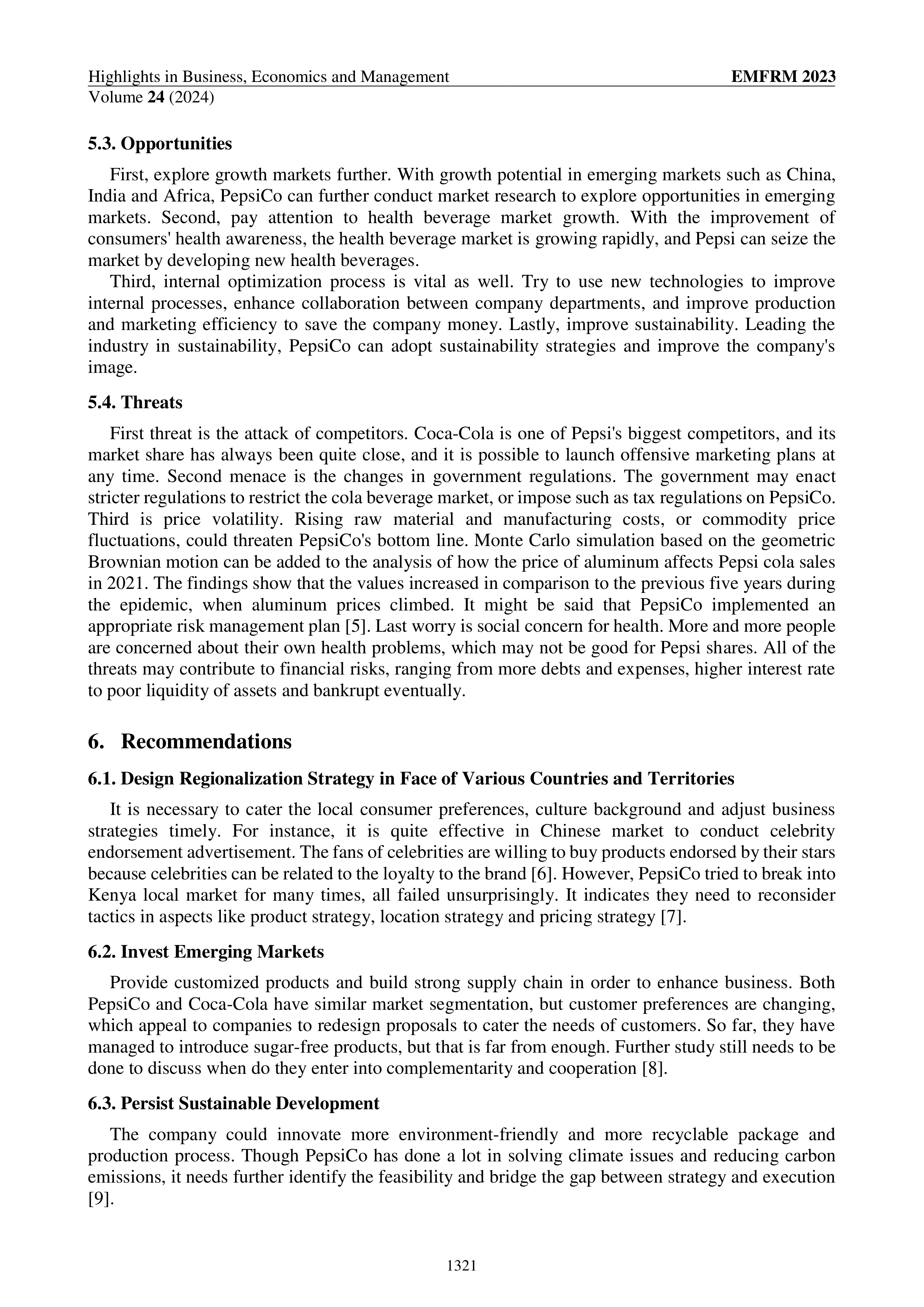PepsiCo Swot Analysis  — page 8