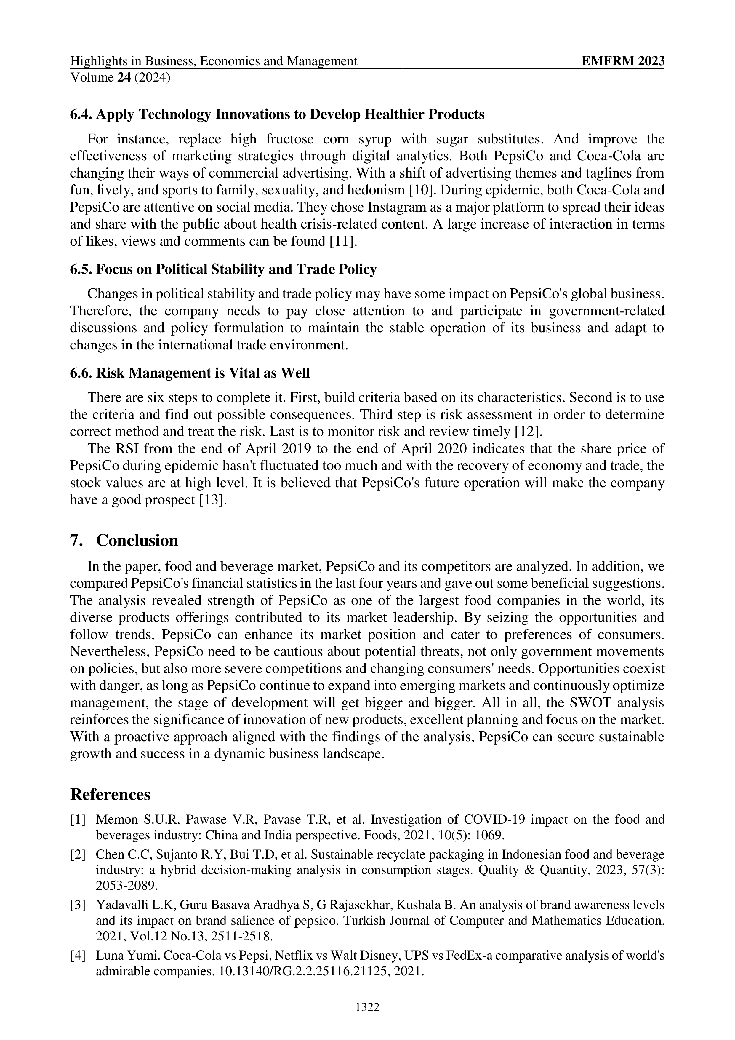 PepsiCo Swot Analysis  — page 9