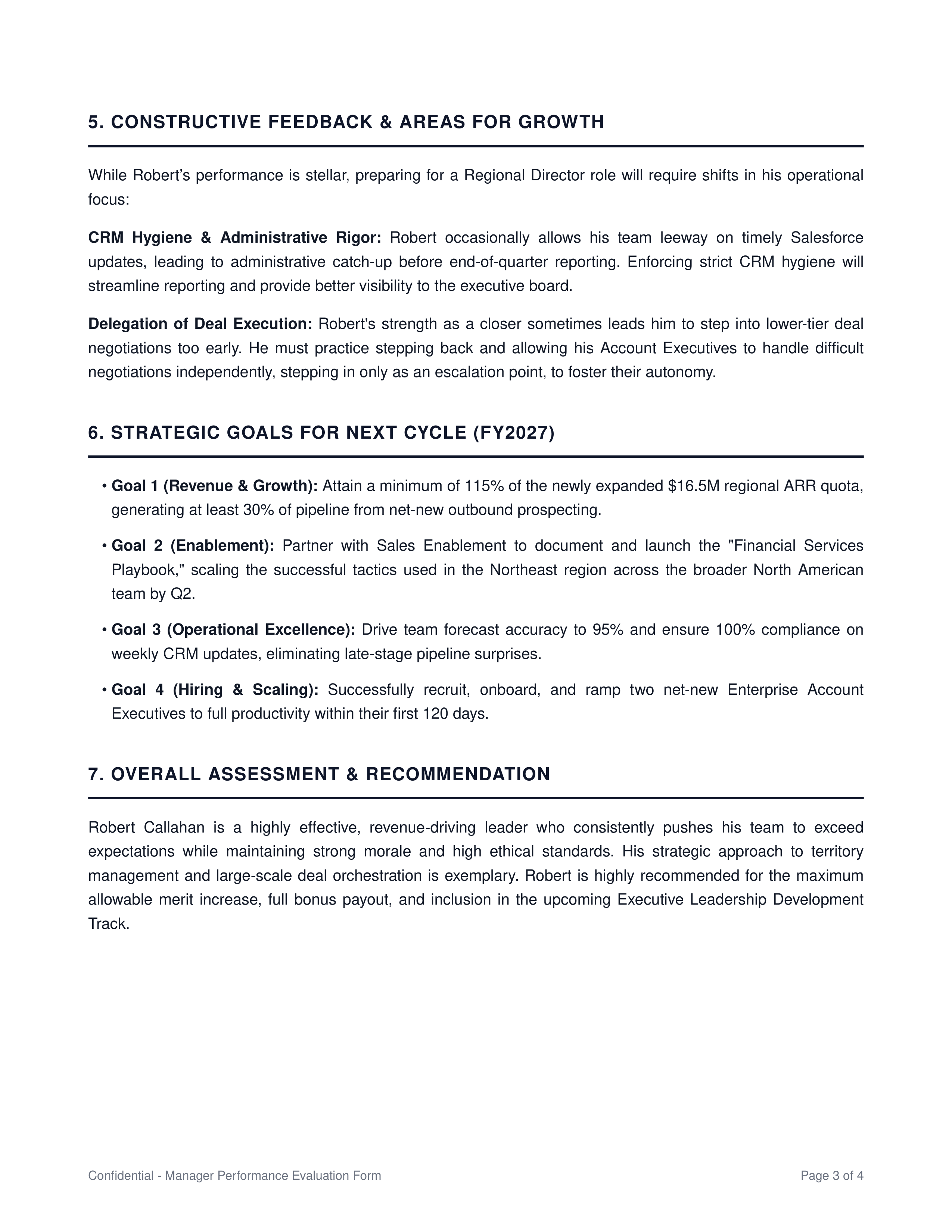 Sales Manager Performance Review — page 3