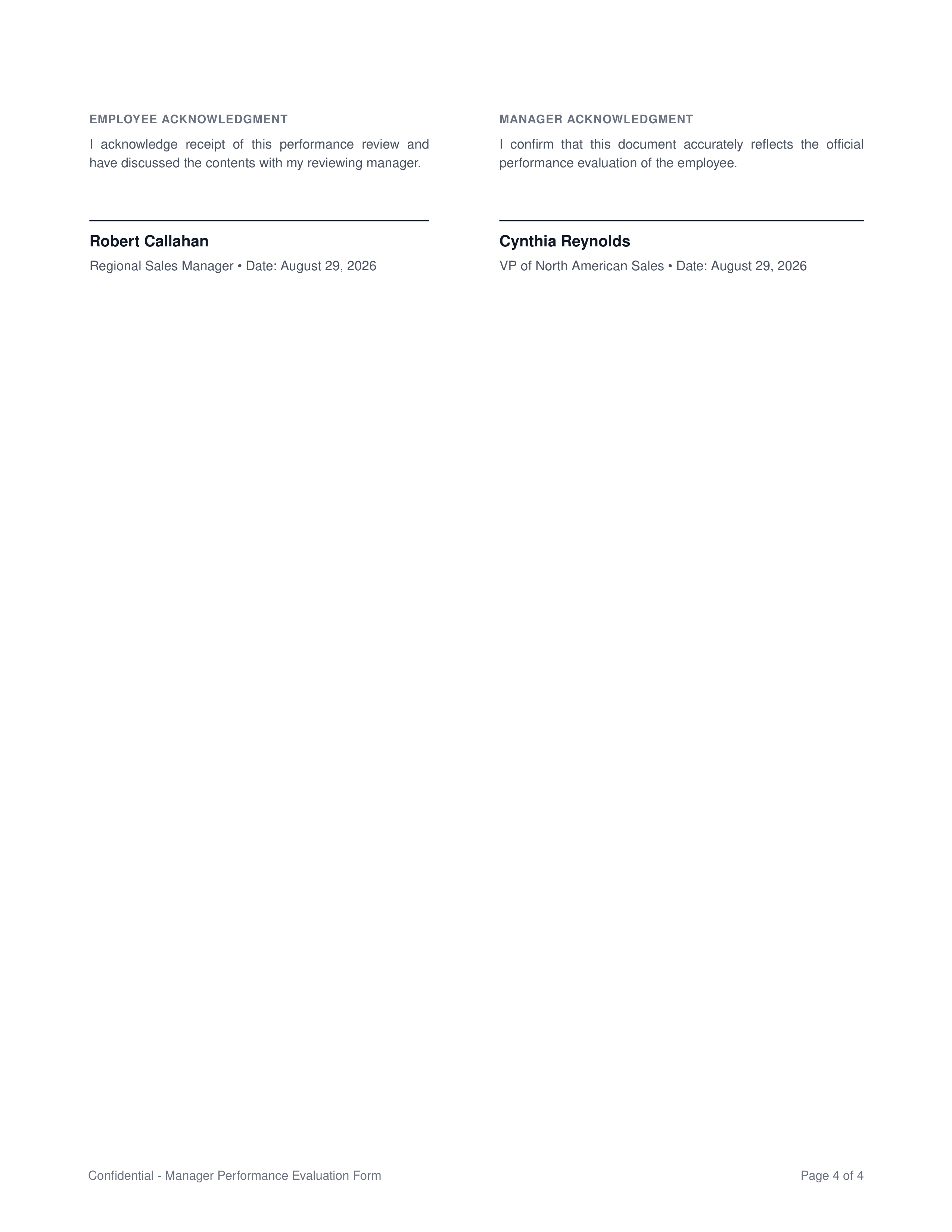 Sales Manager Performance Review — page 4