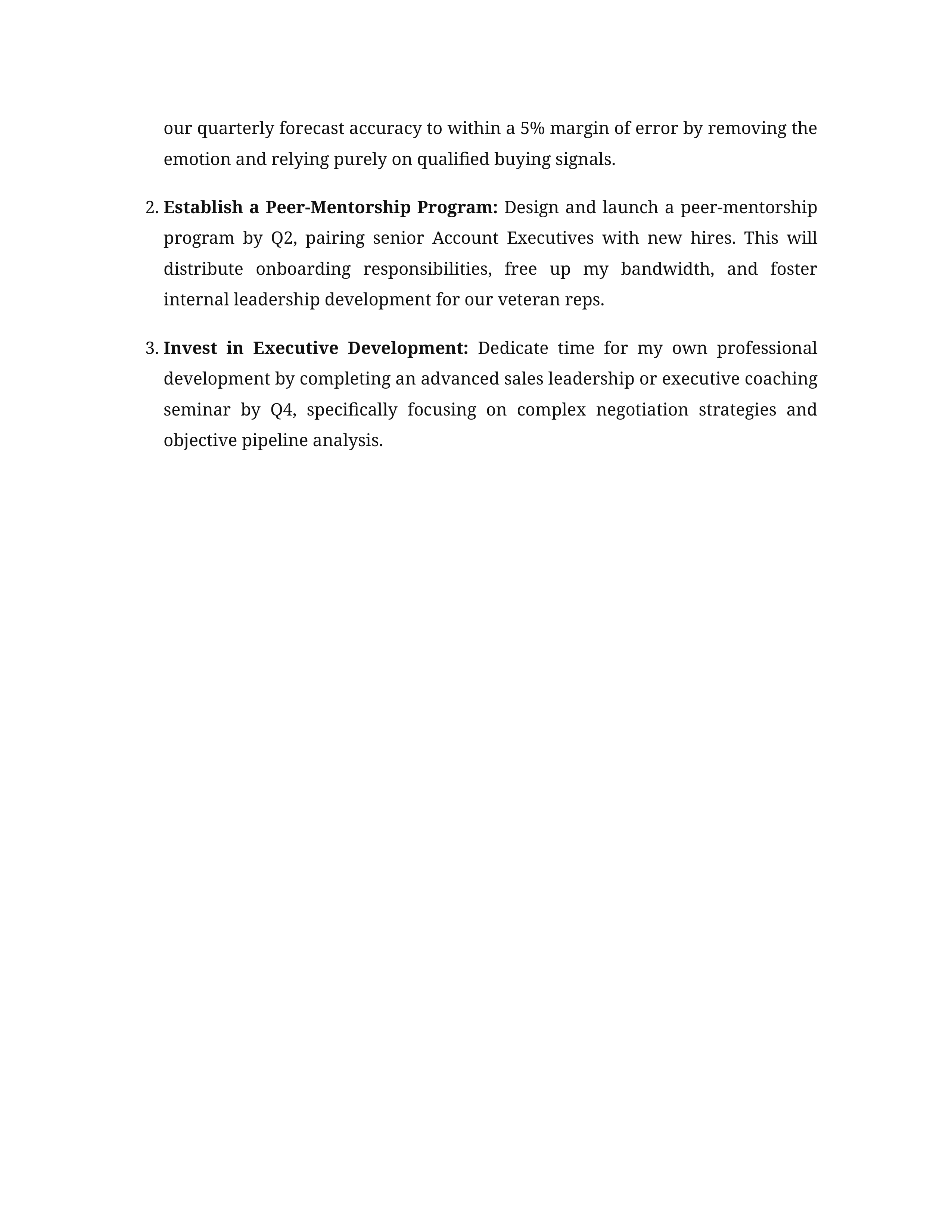 Sales Manager Self Performance Review — page 3