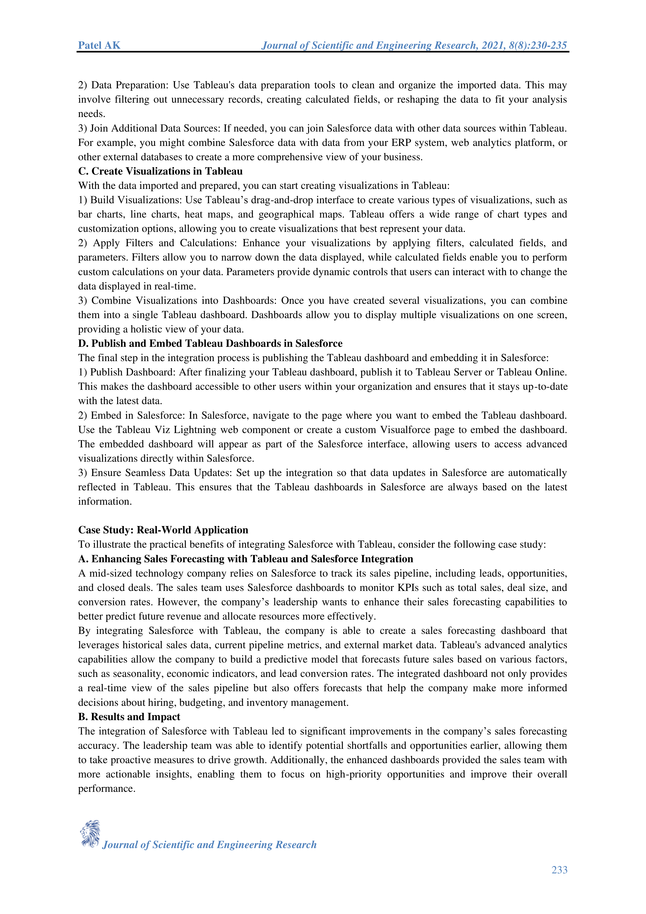 Salesforce Data Visualization — page 4