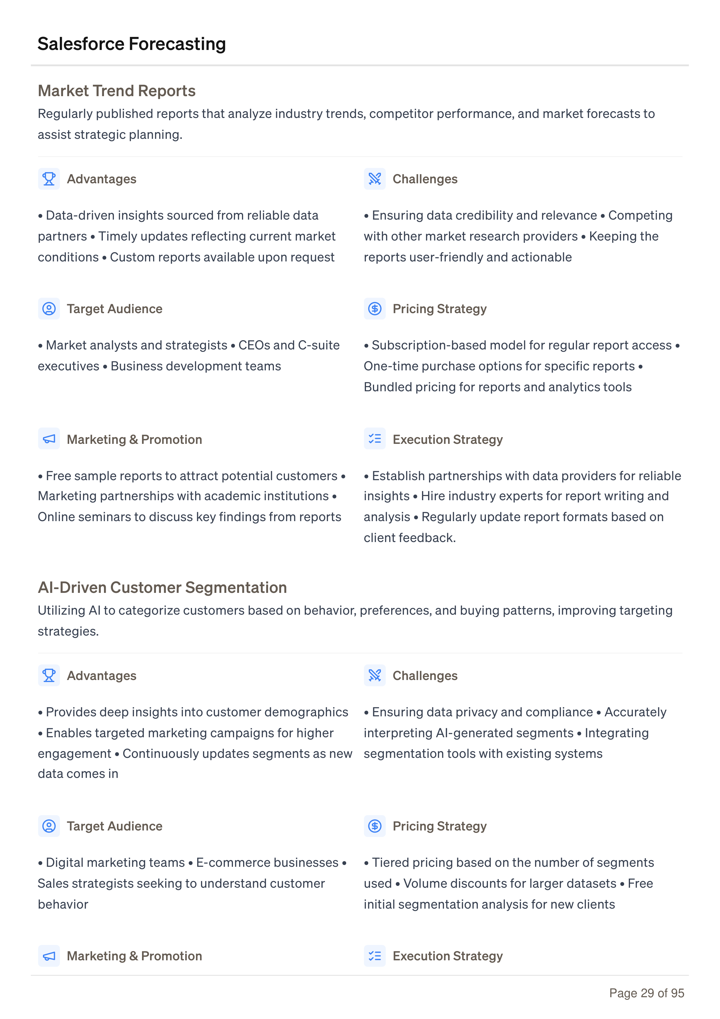 Salesforce Forecasting Business Plan — page 29