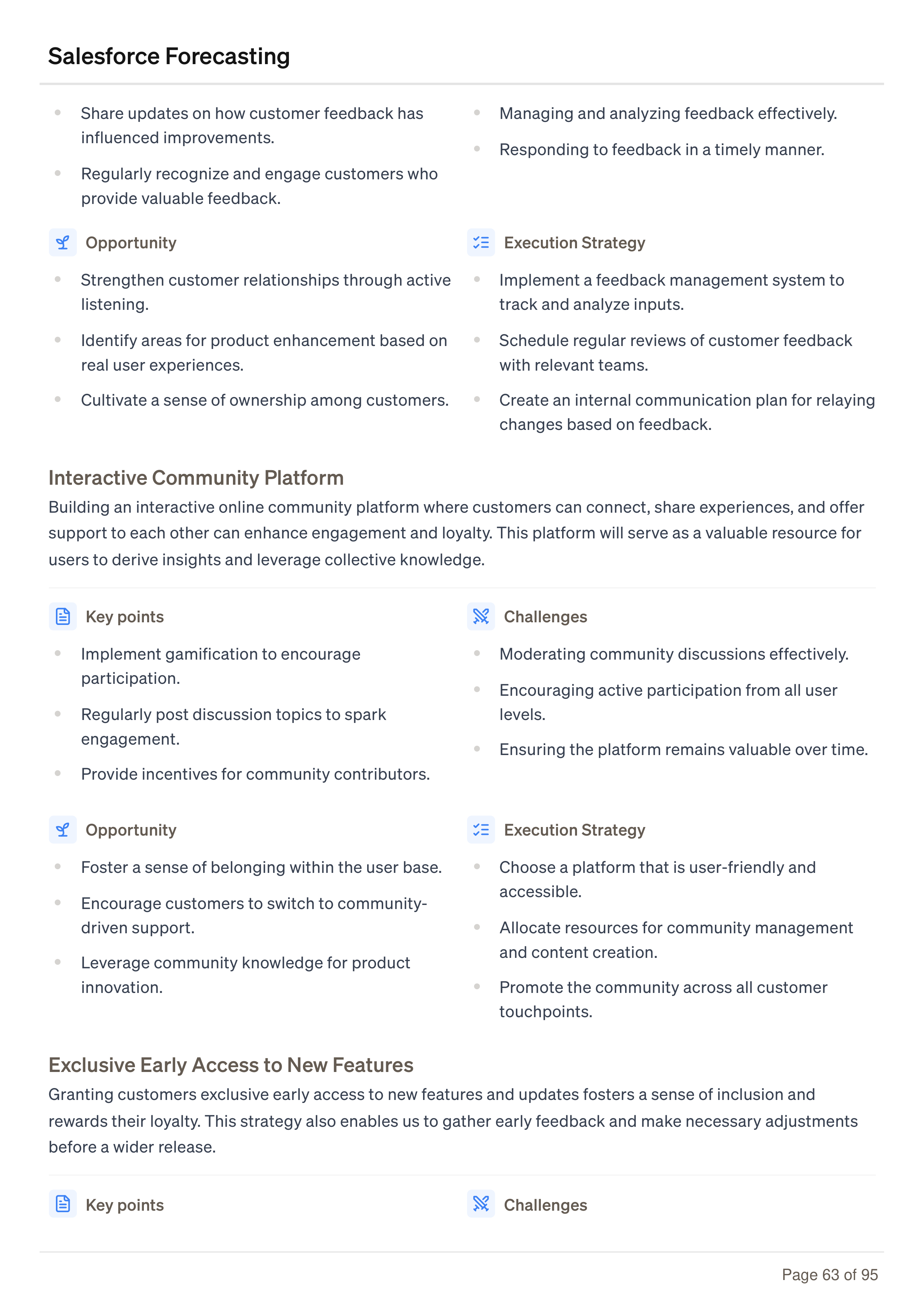Salesforce Forecasting Business Plan — page 63