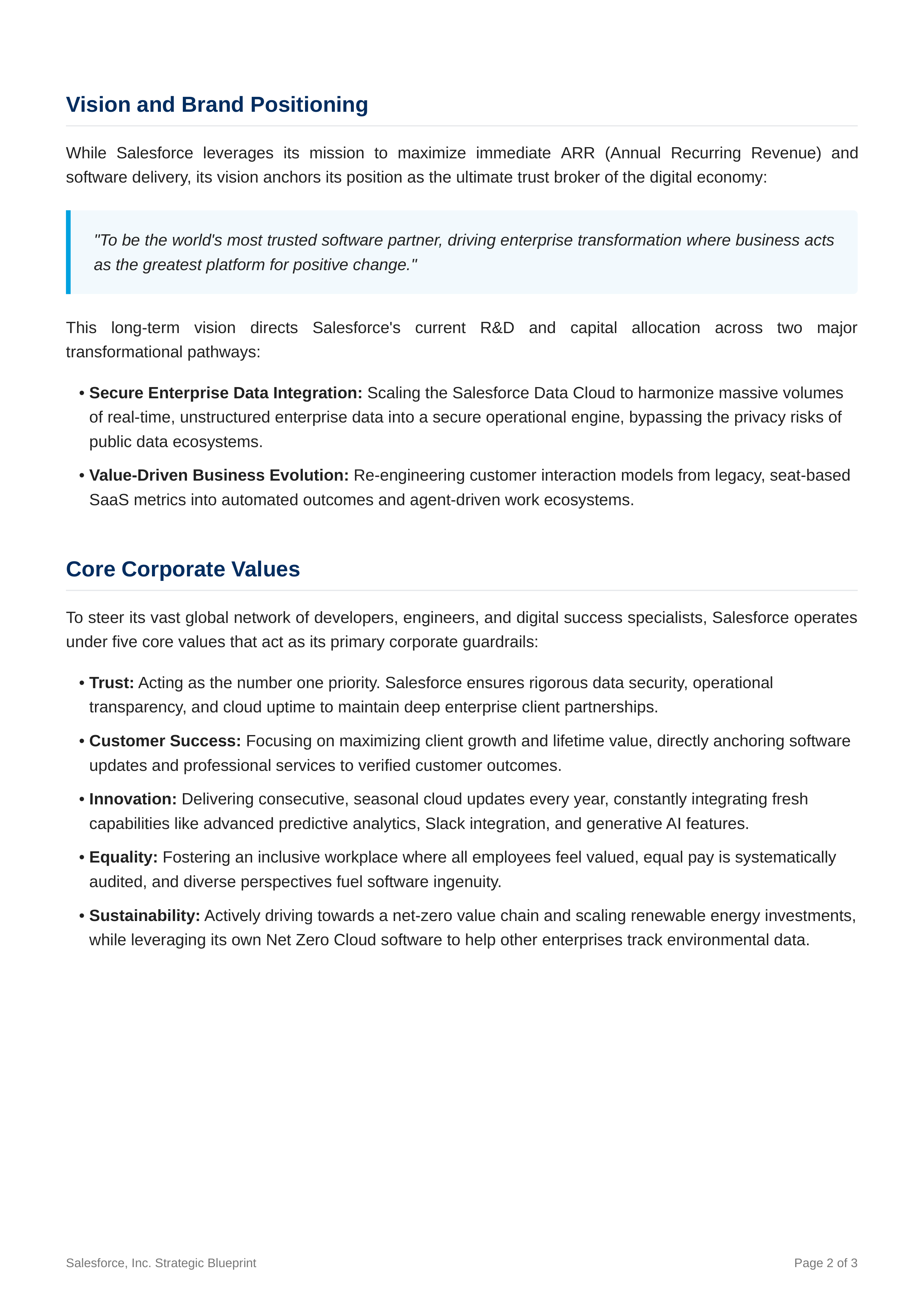 Salesforce Mission Statement — page 2
