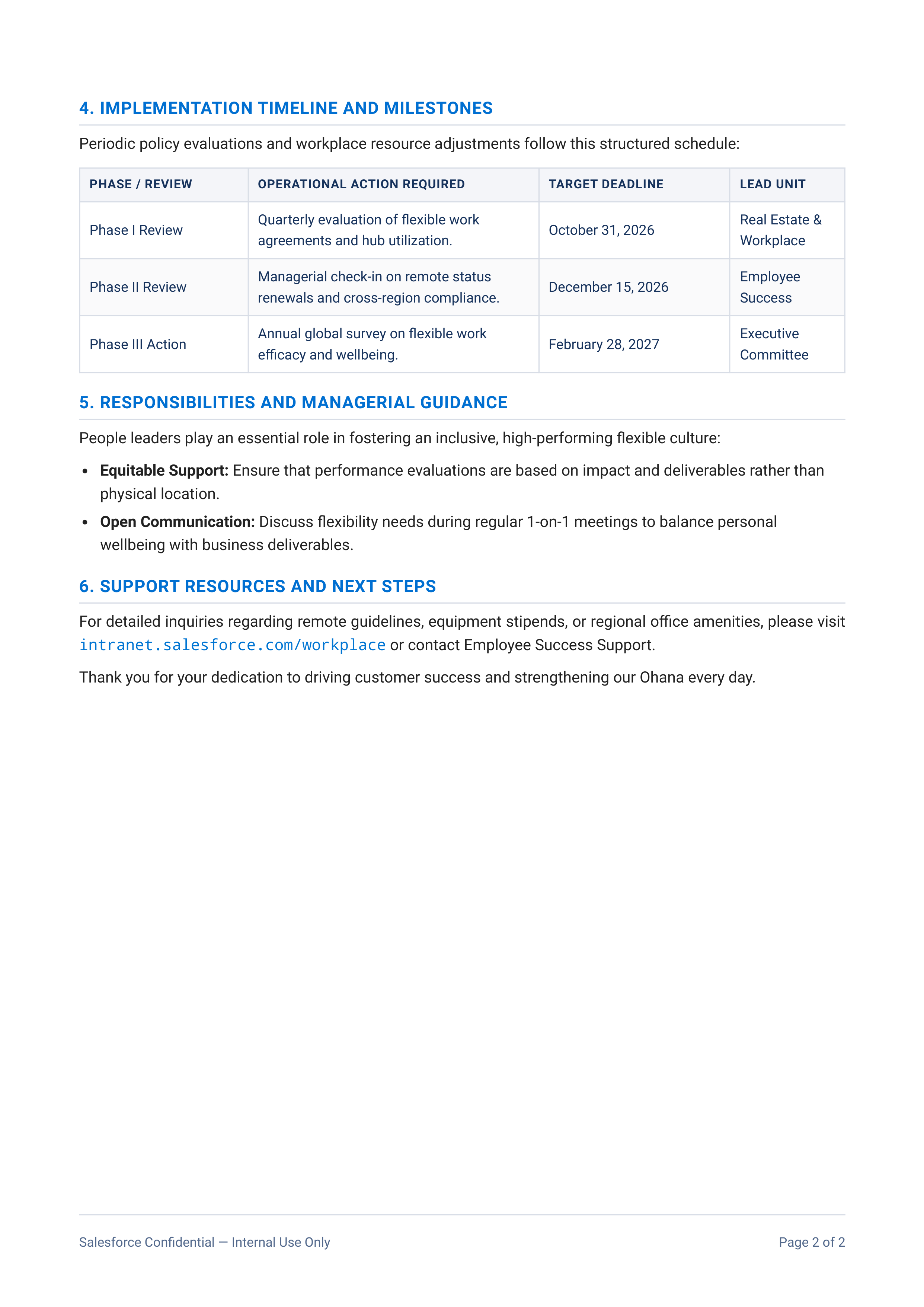 Salesforce Remote Work Policy Memo — page 2