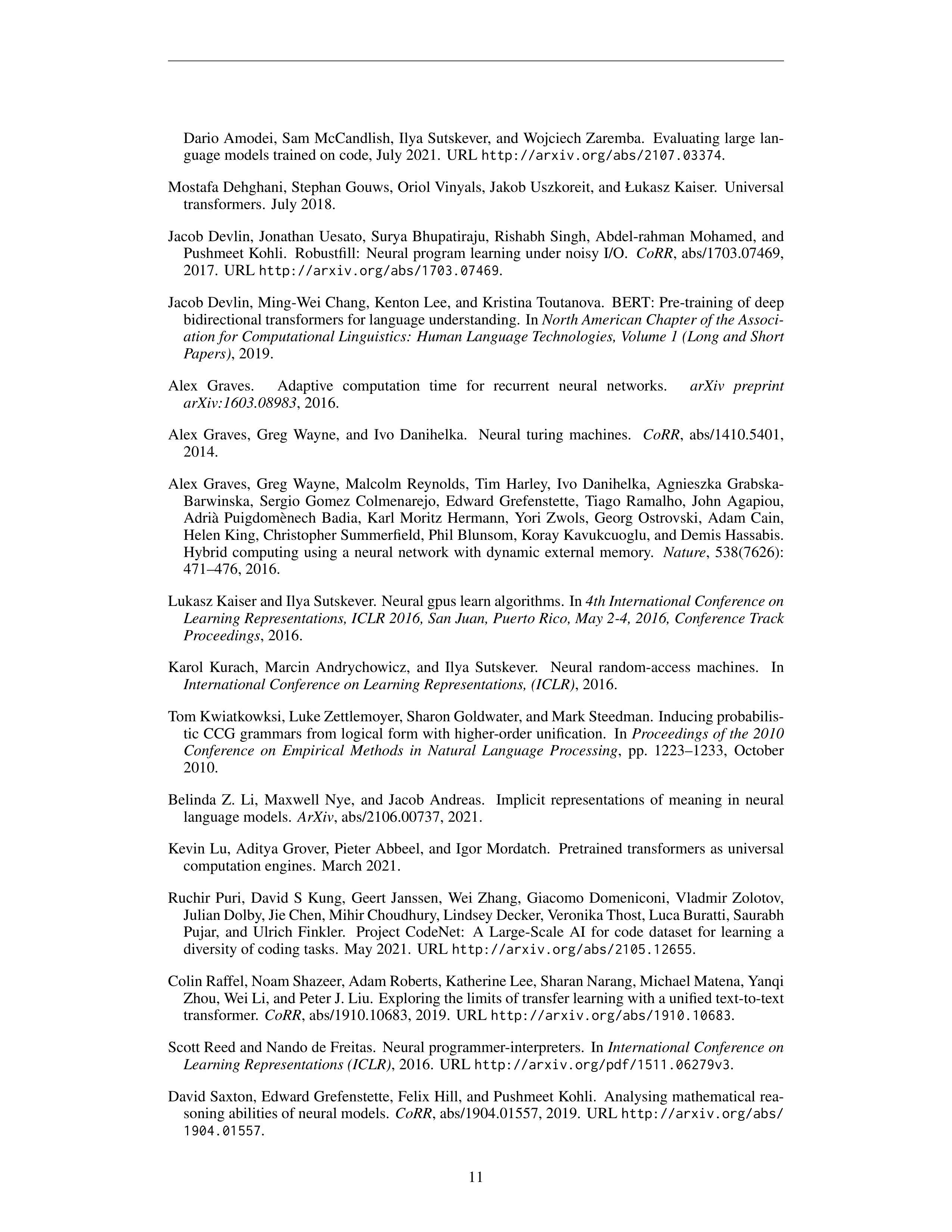 Scratchpads for Intermediate Computation Research Paper by Google — page 11