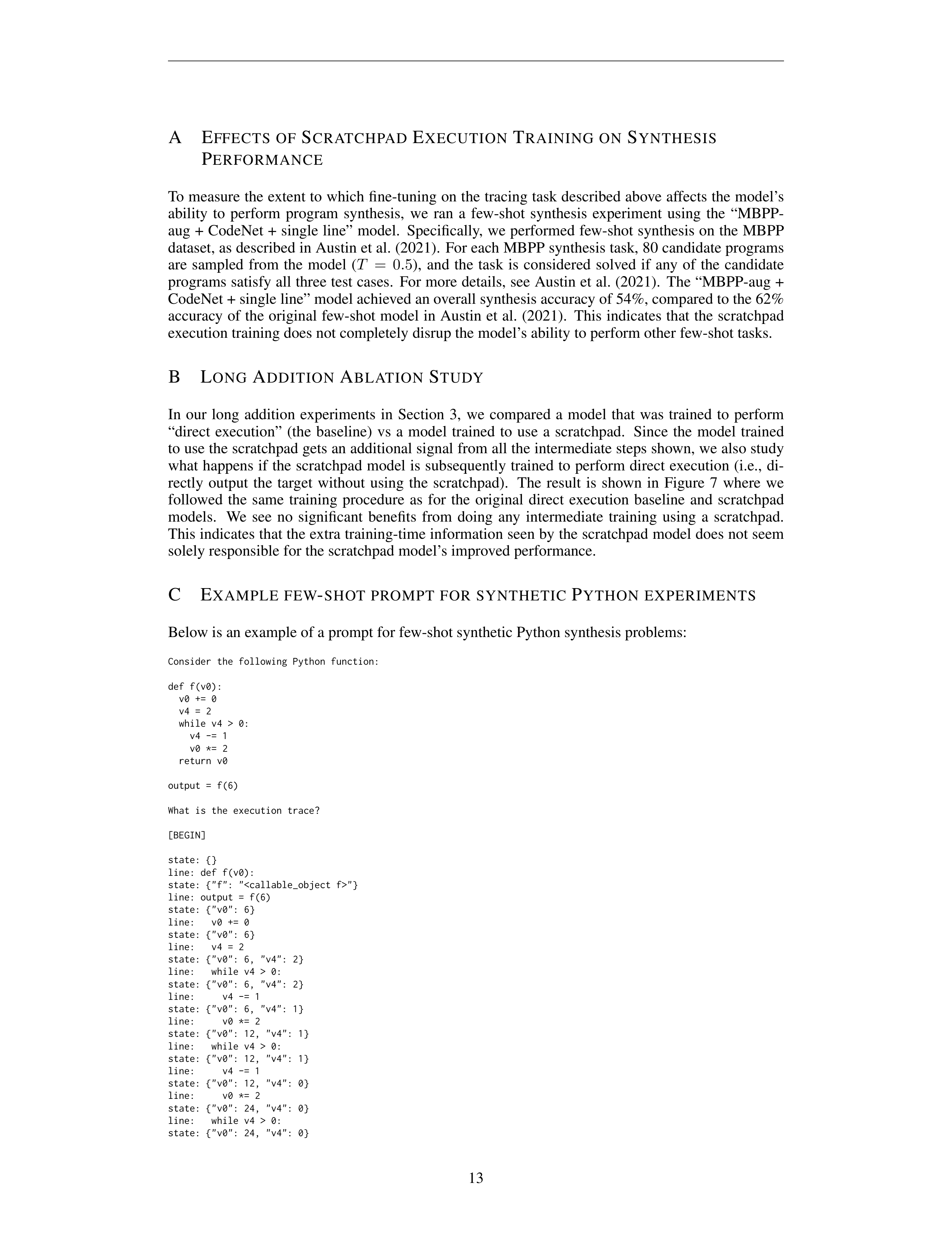 Scratchpads for Intermediate Computation Research Paper by Google — page 13