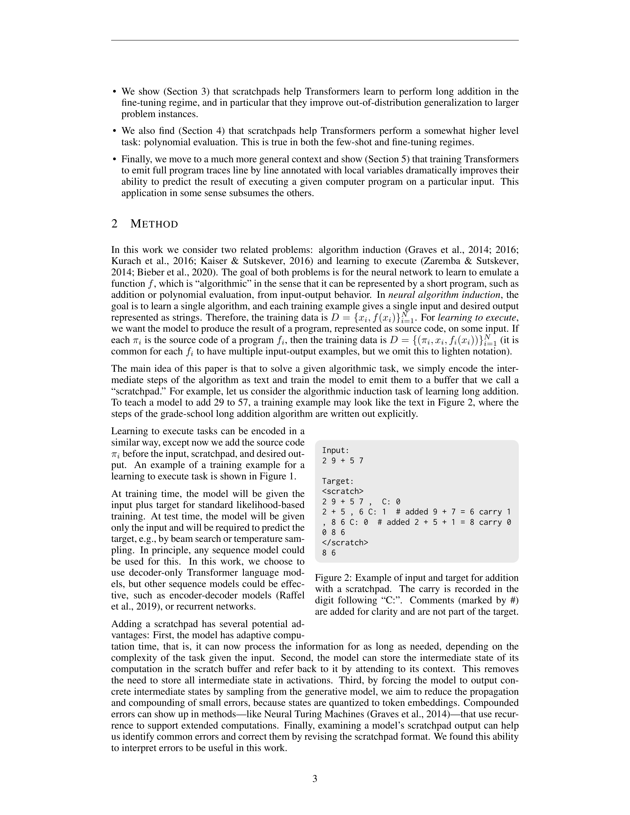 Scratchpads for Intermediate Computation Research Paper by Google — page 3