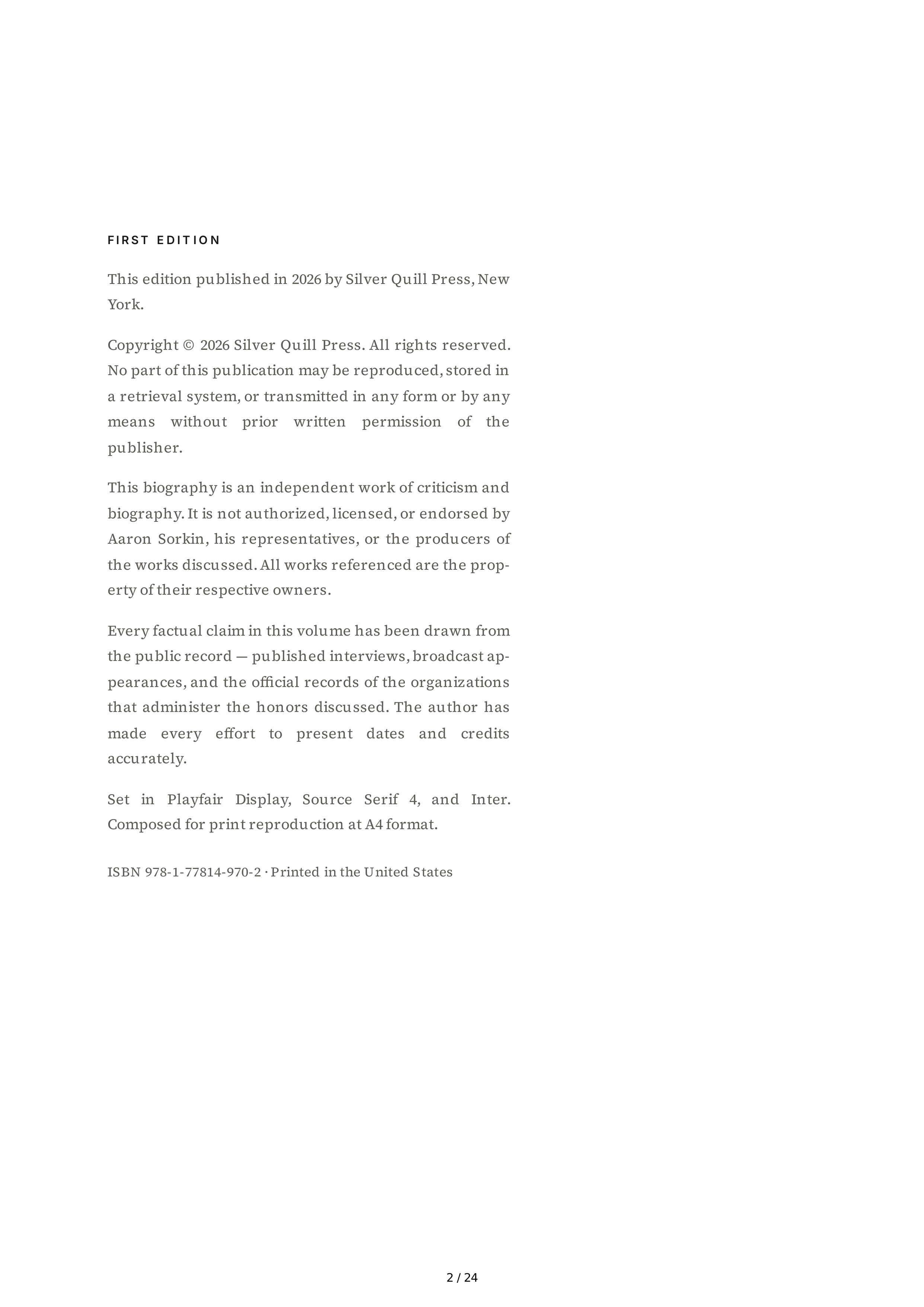 Screenwriter Aaron Sorkin The Social Network Biography — page 2
