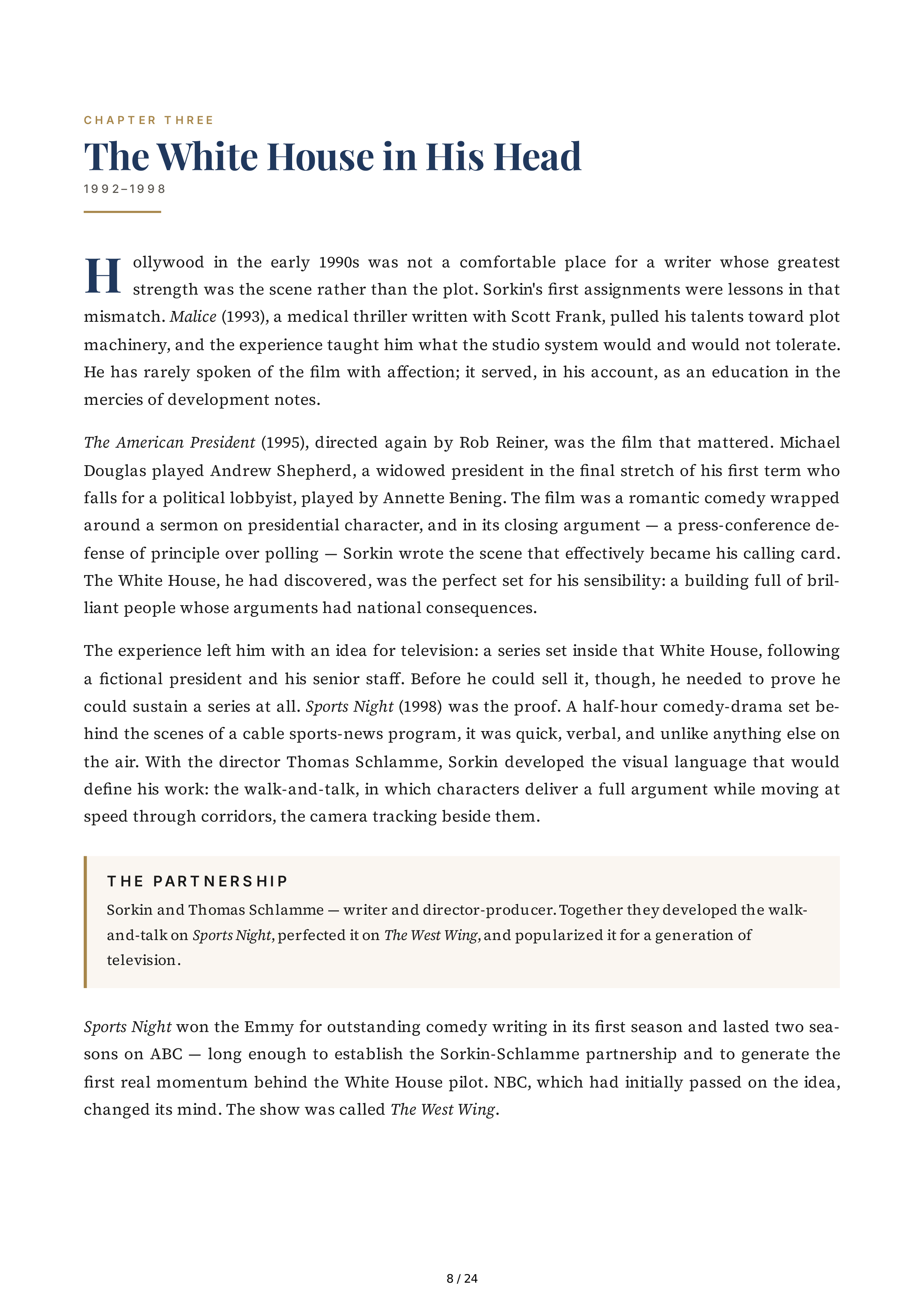 Screenwriter Aaron Sorkin The Social Network Biography — page 8