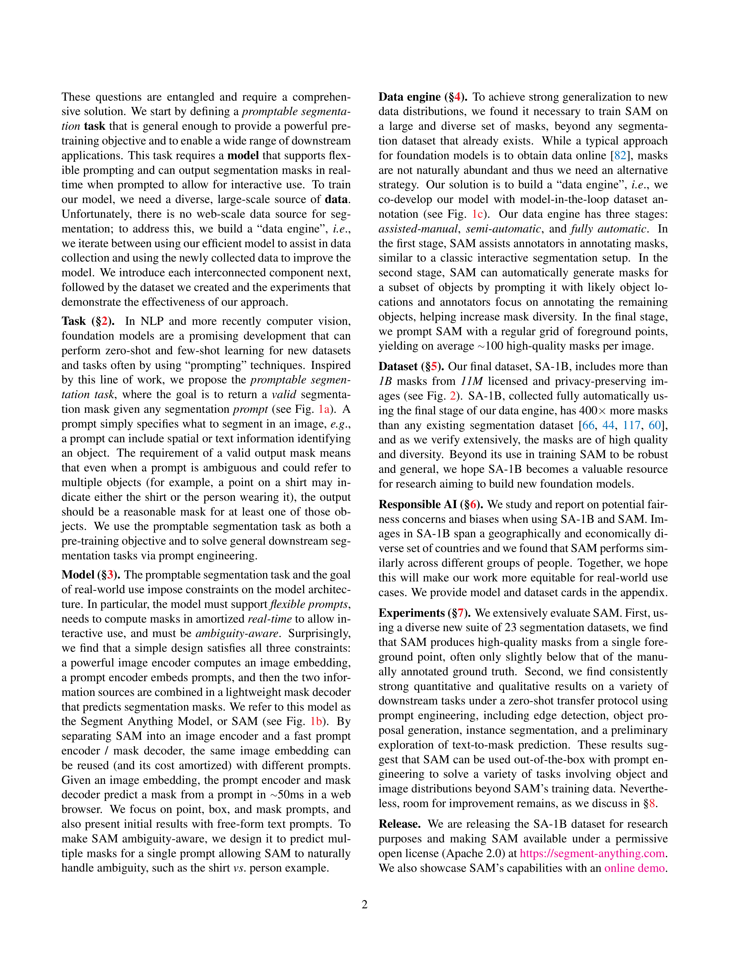 Segment Anything Research Paper by Meta — page 2