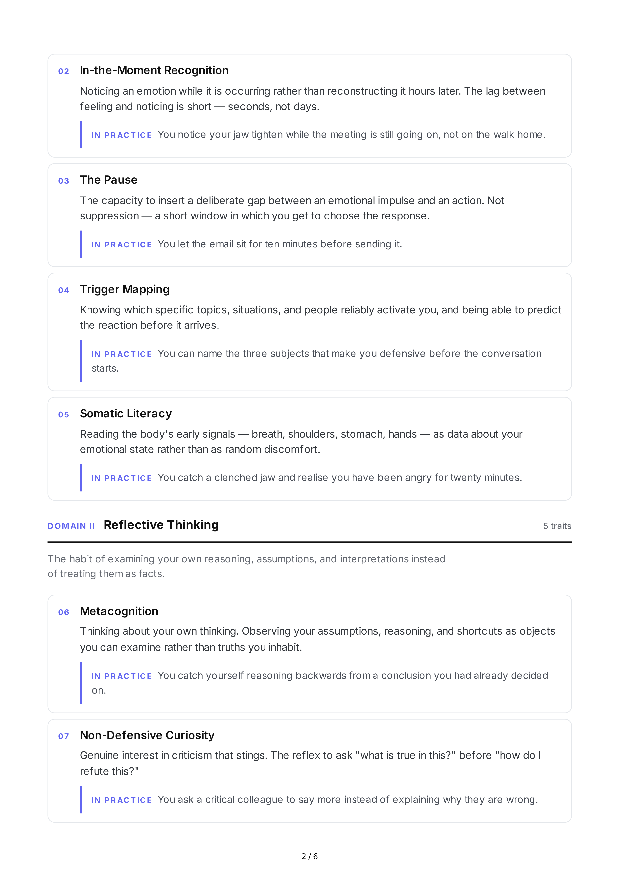 Self-Awareness Personality Traits — page 2