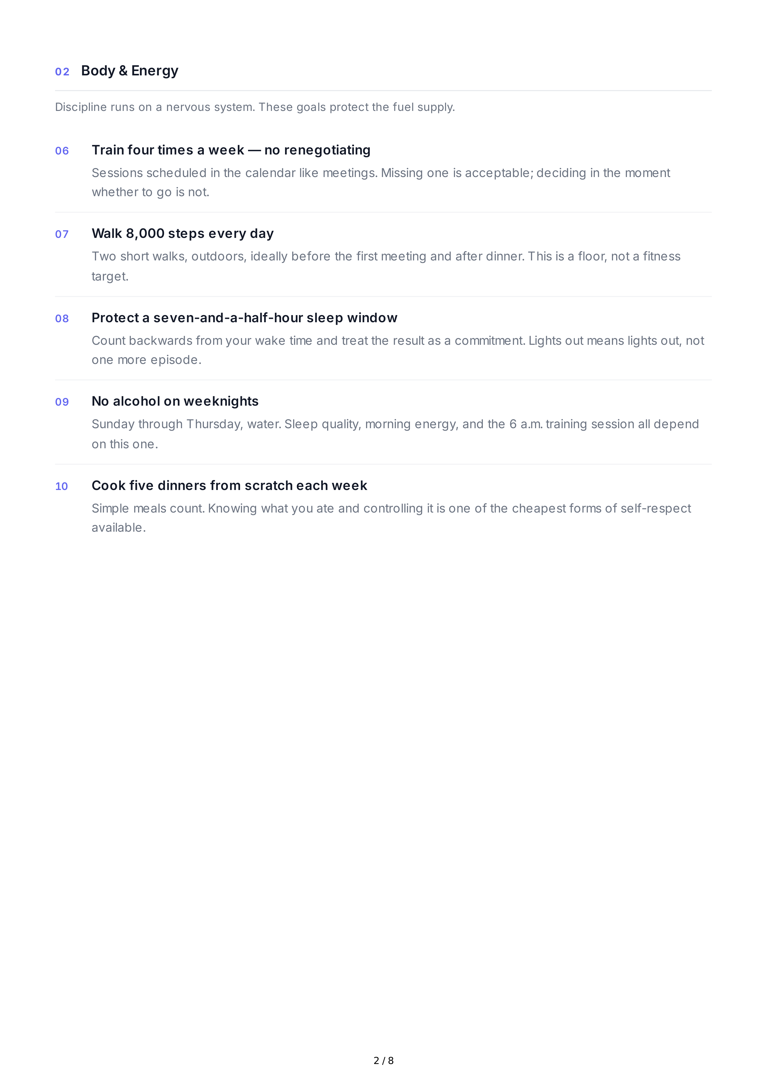 Self-Confidence Life Goals — page 2