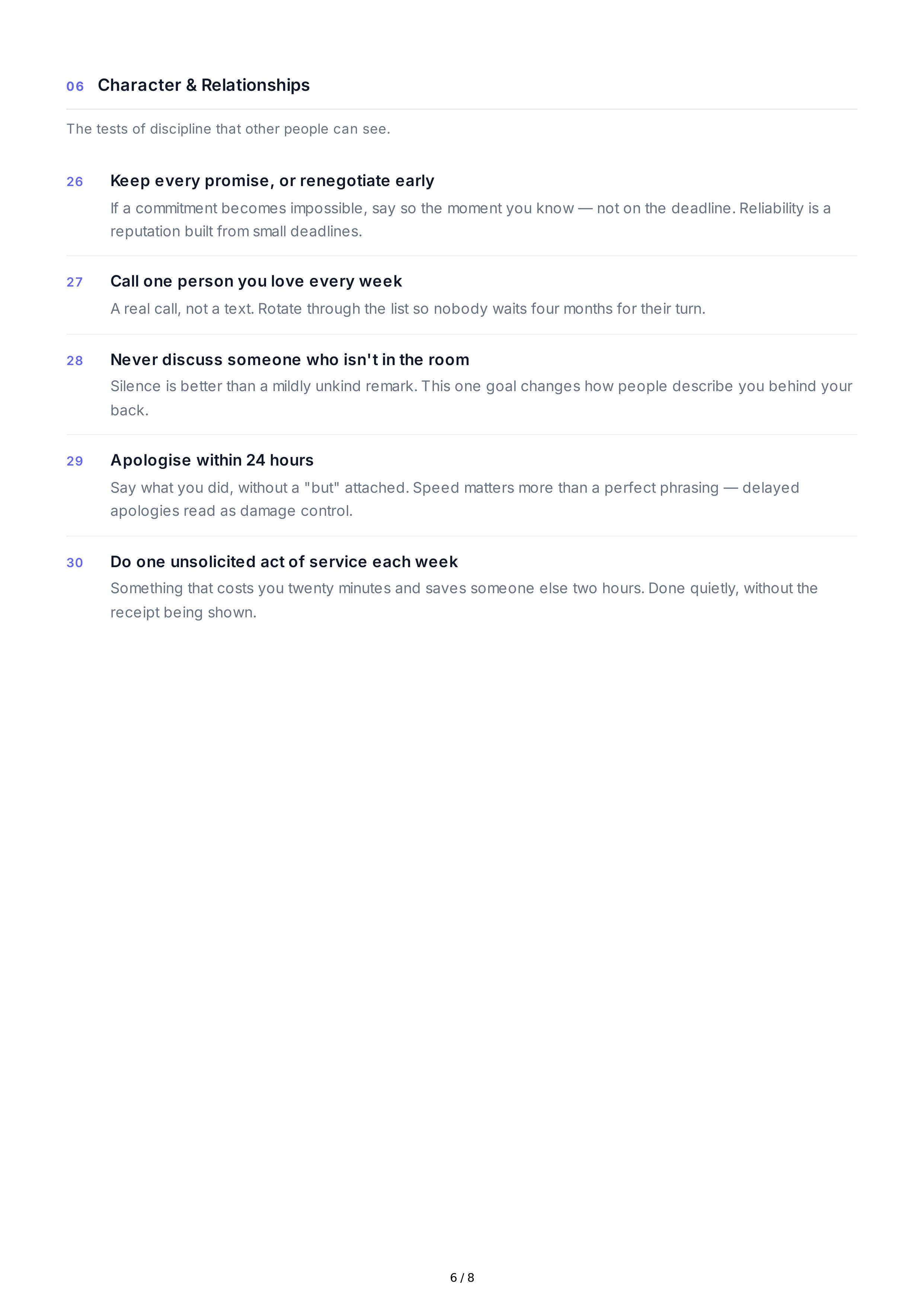 Self-Discipline Life Goals — page 6