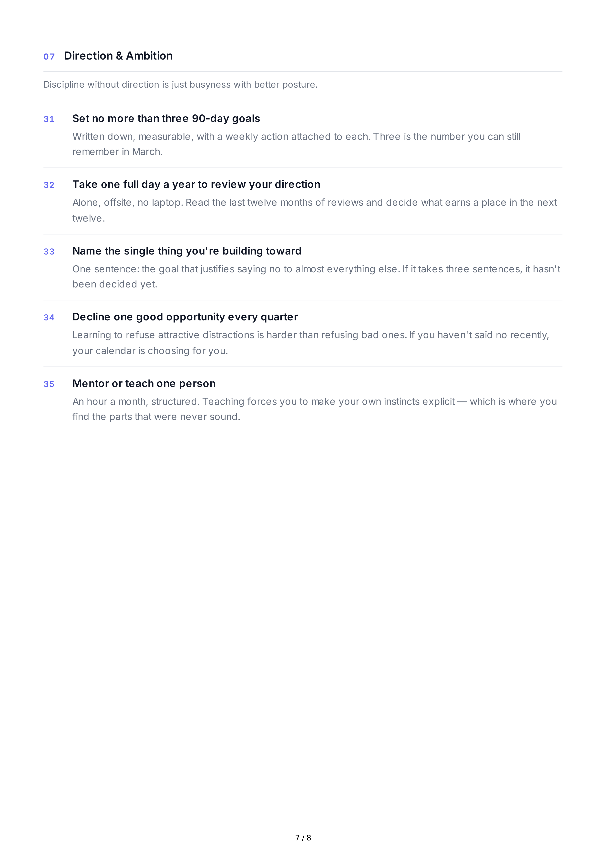Self-Discipline Life Goals — page 7