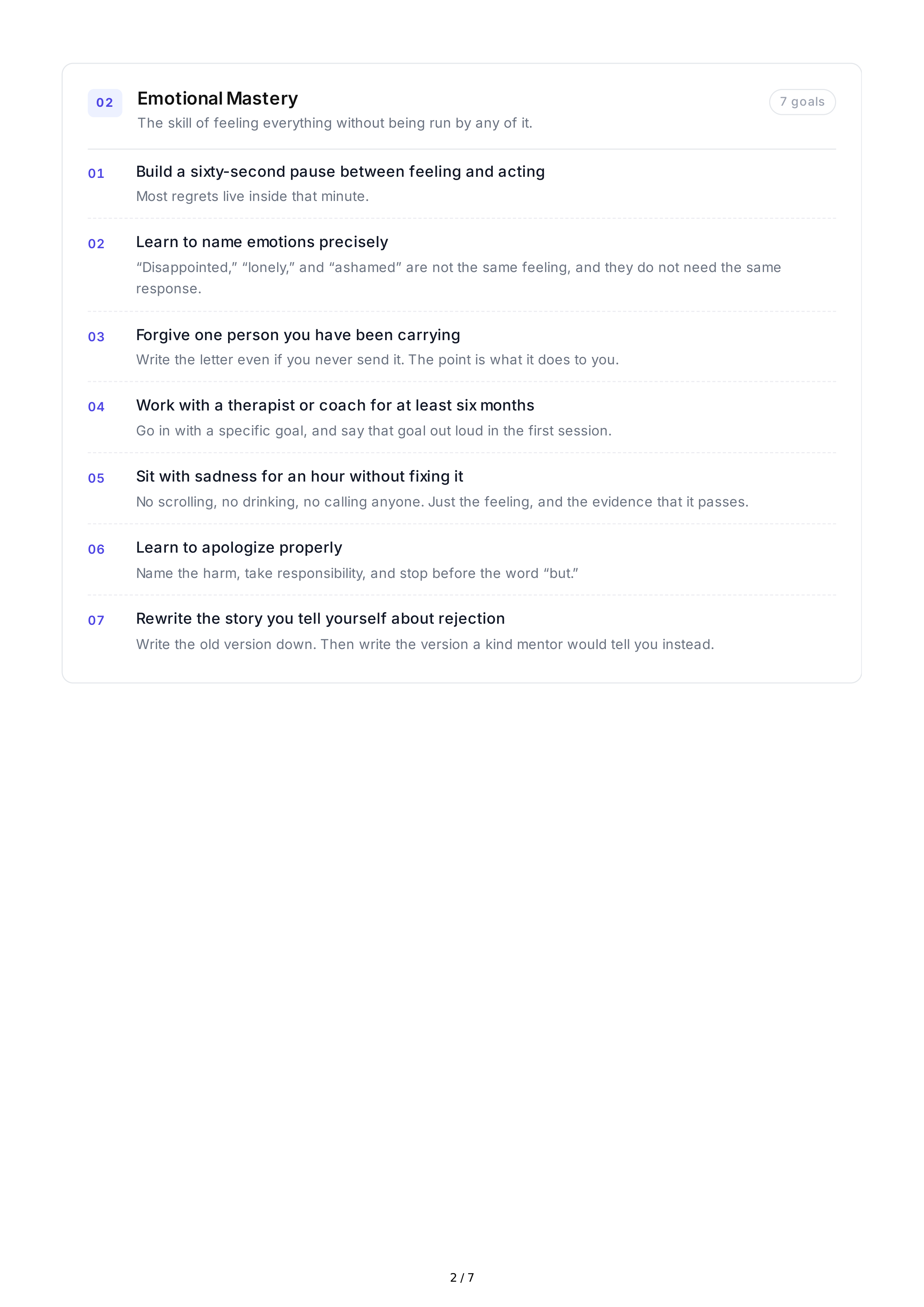 Self-Discovery Life Goals — page 2