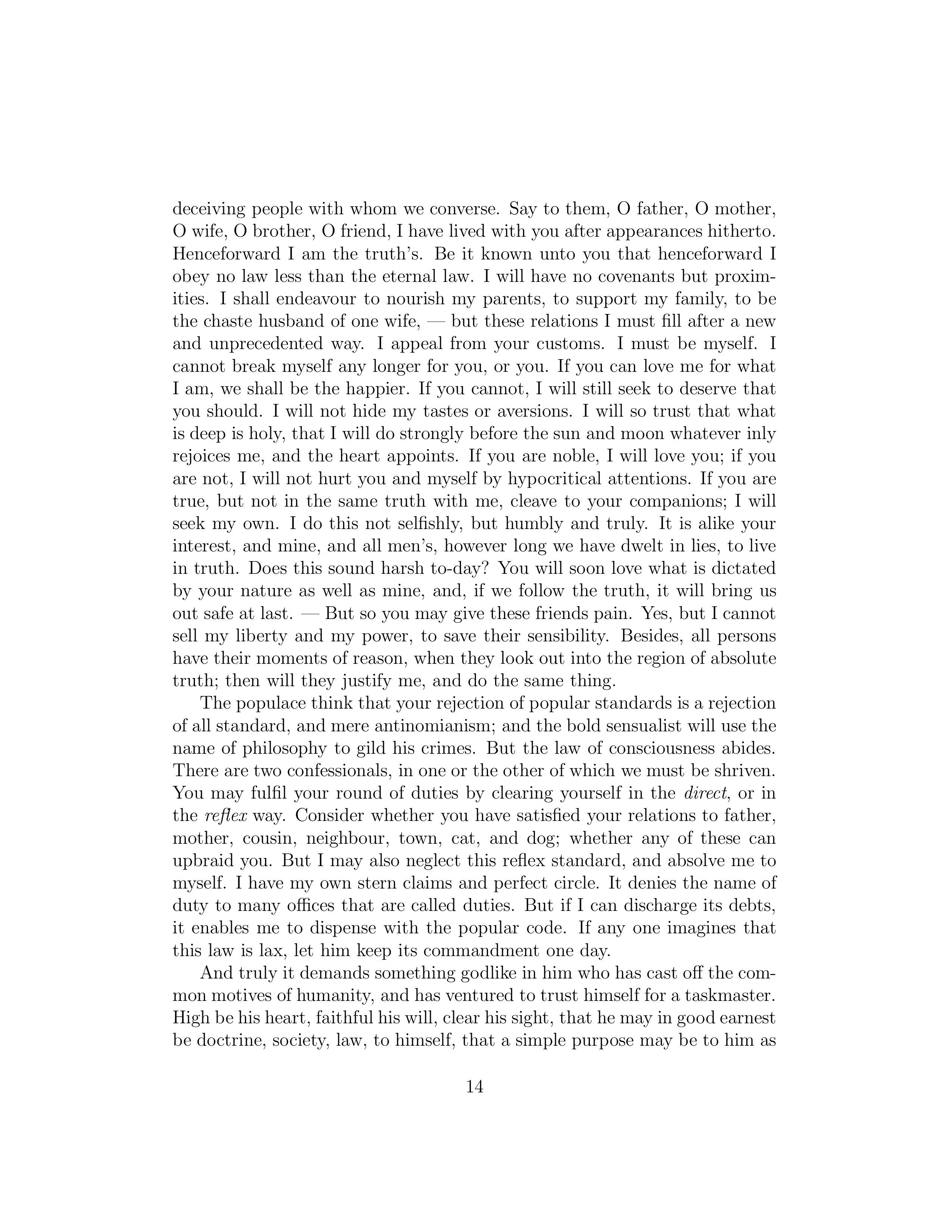 Self-Reliance Essay — page 14