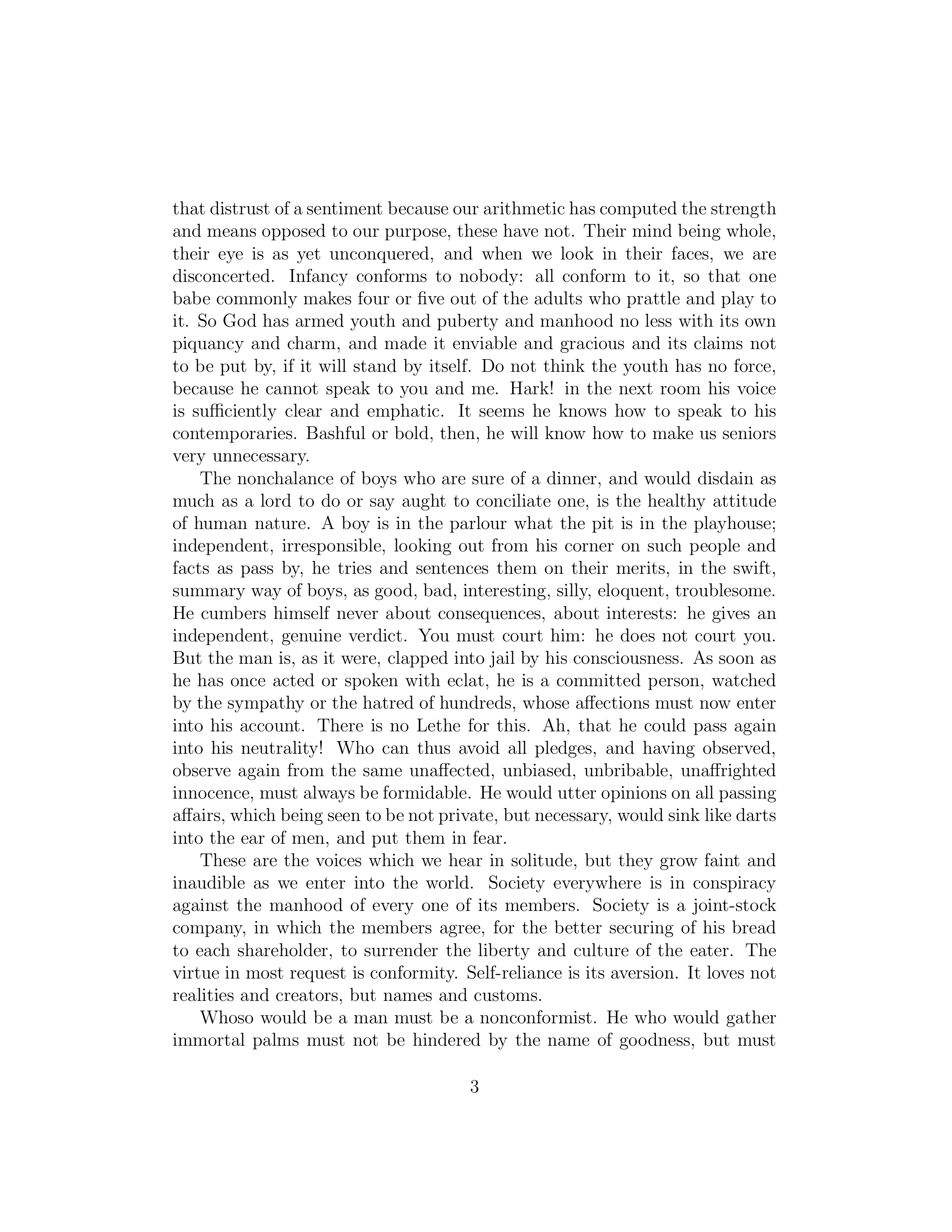 Self-Reliance Essay — page 3