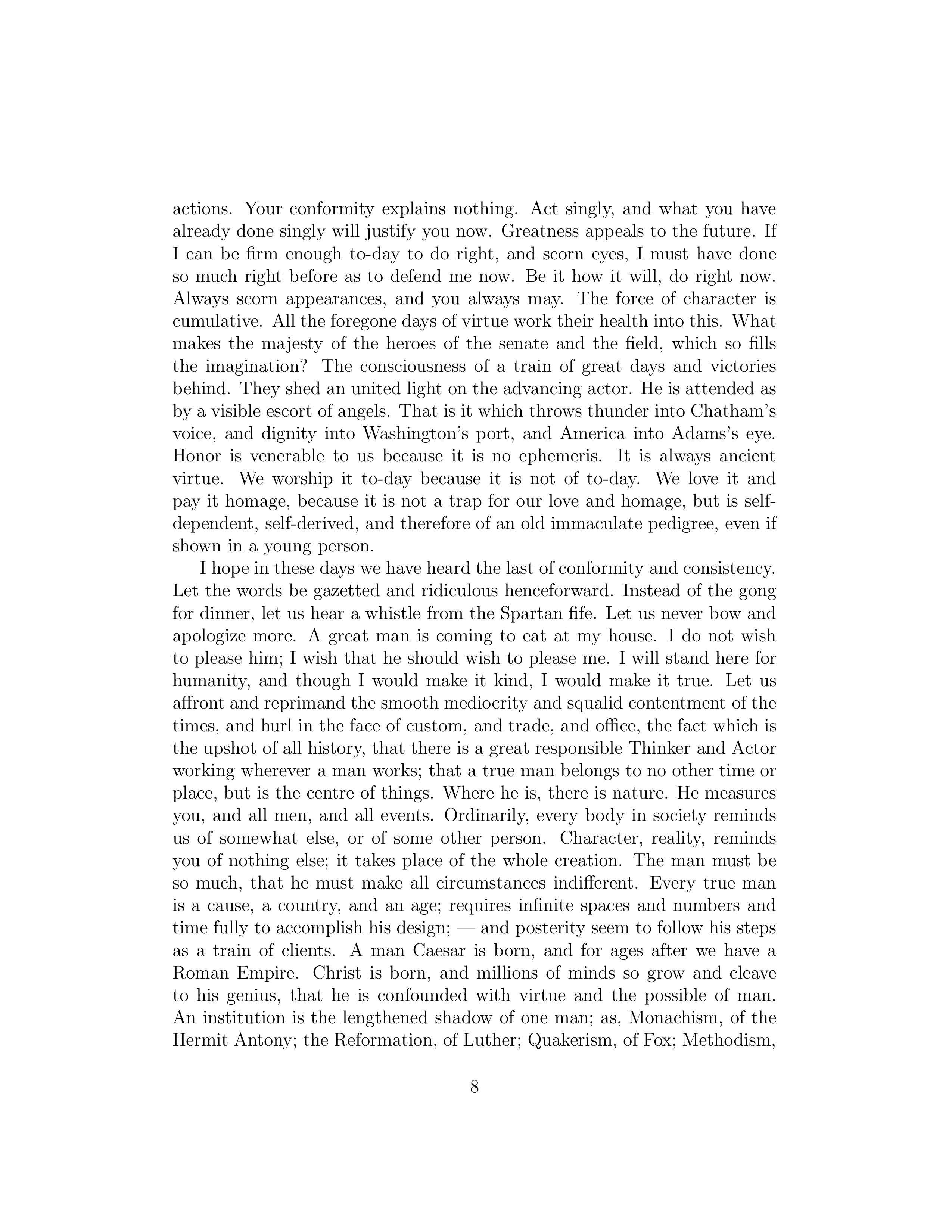 Self-Reliance Essay — page 8