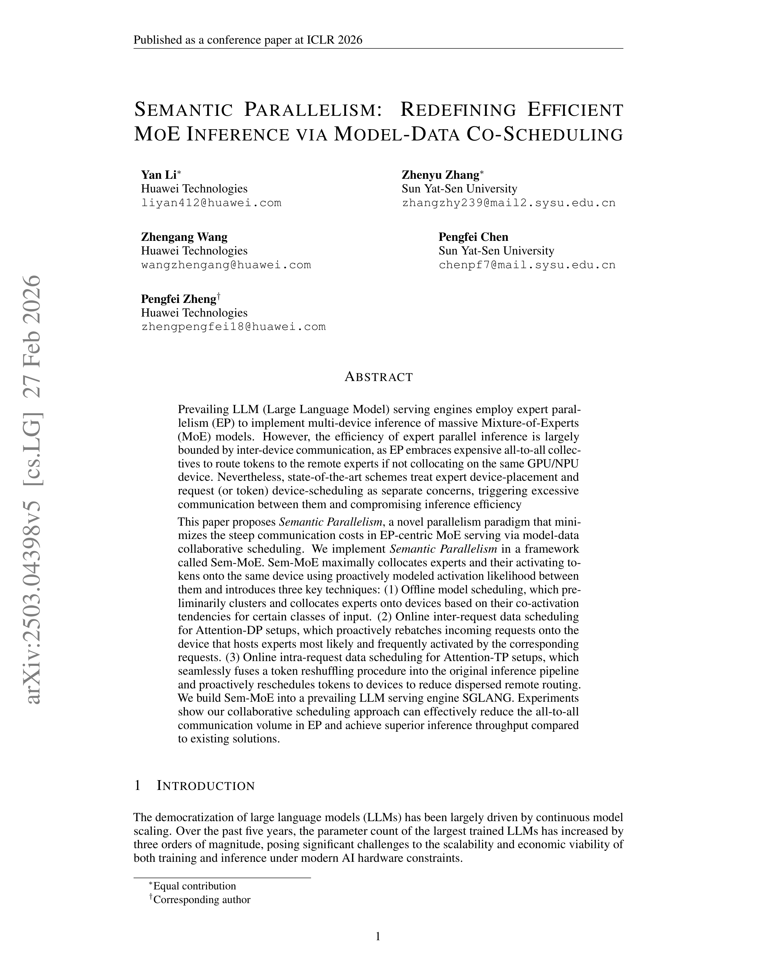 Semantic Parallelism Research Paper by Huawei — page 1