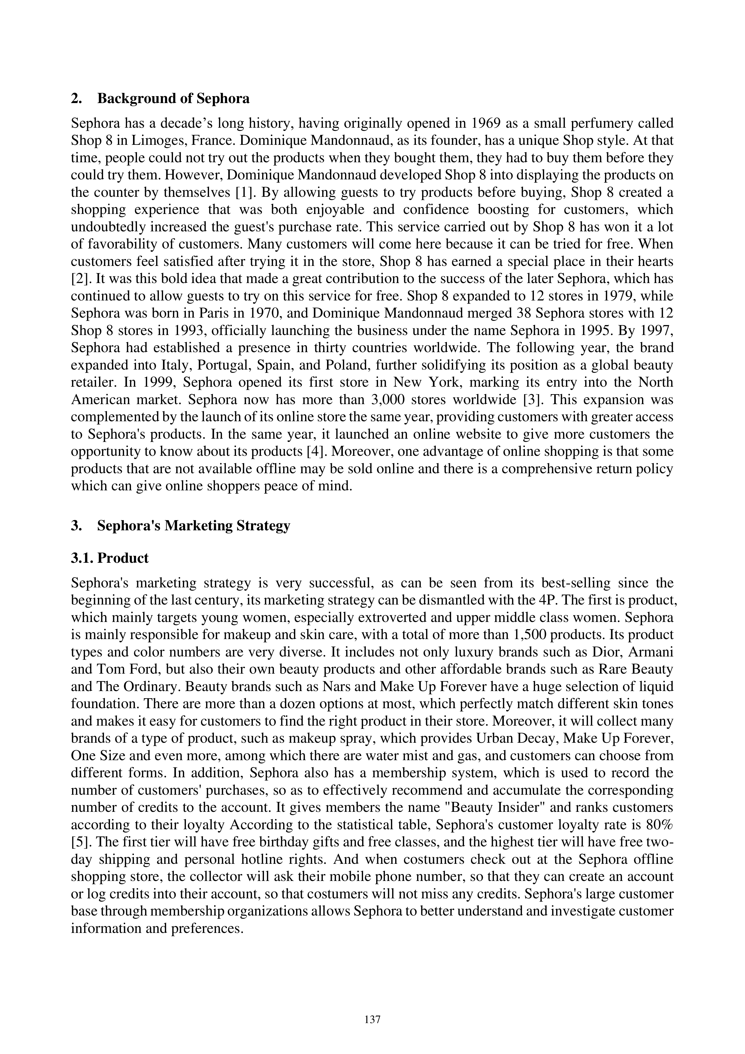 Sephora Case Study — page 2
