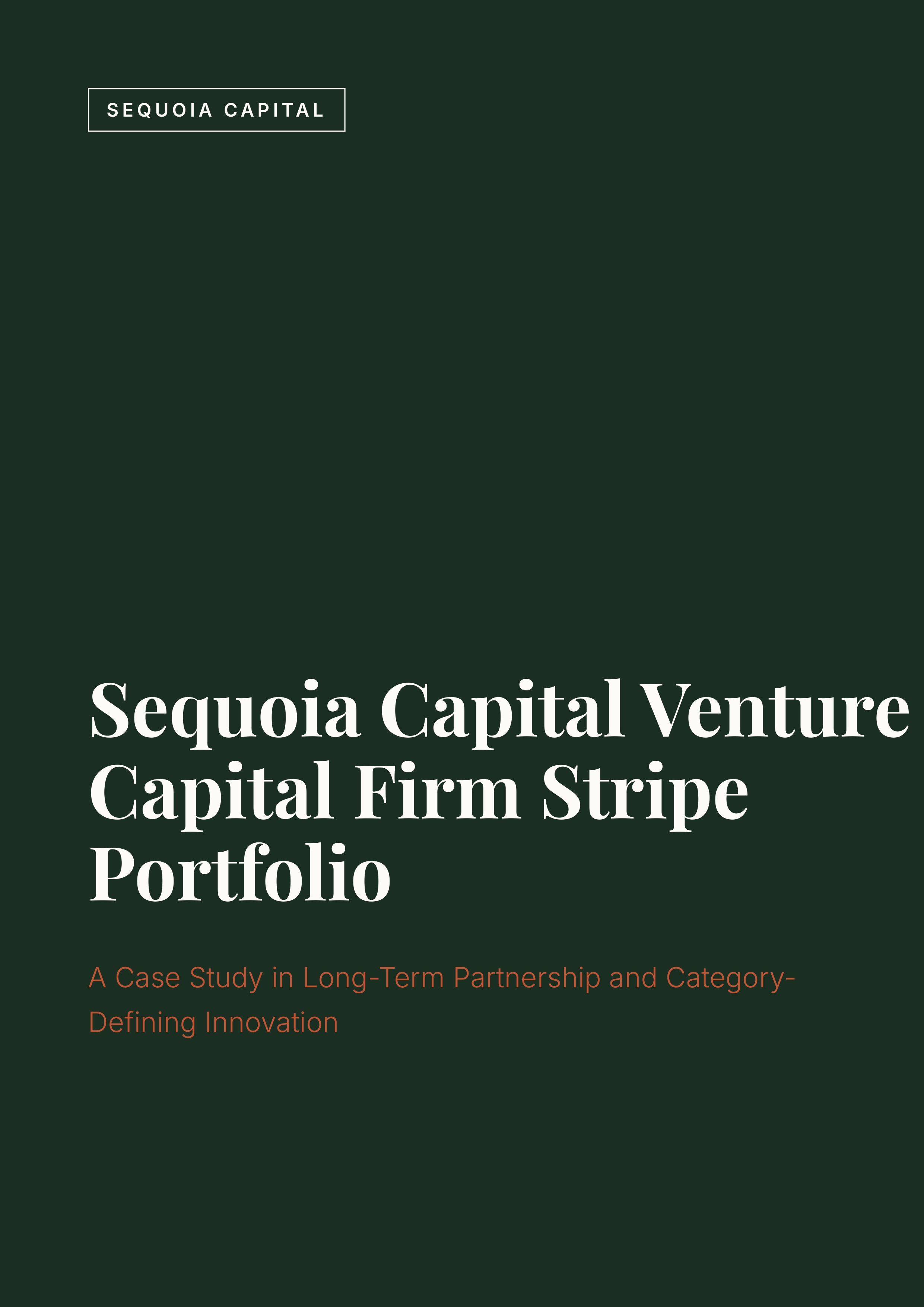 Sequoia Capital Venture Capital Firm Stripe Portfolio — page 1